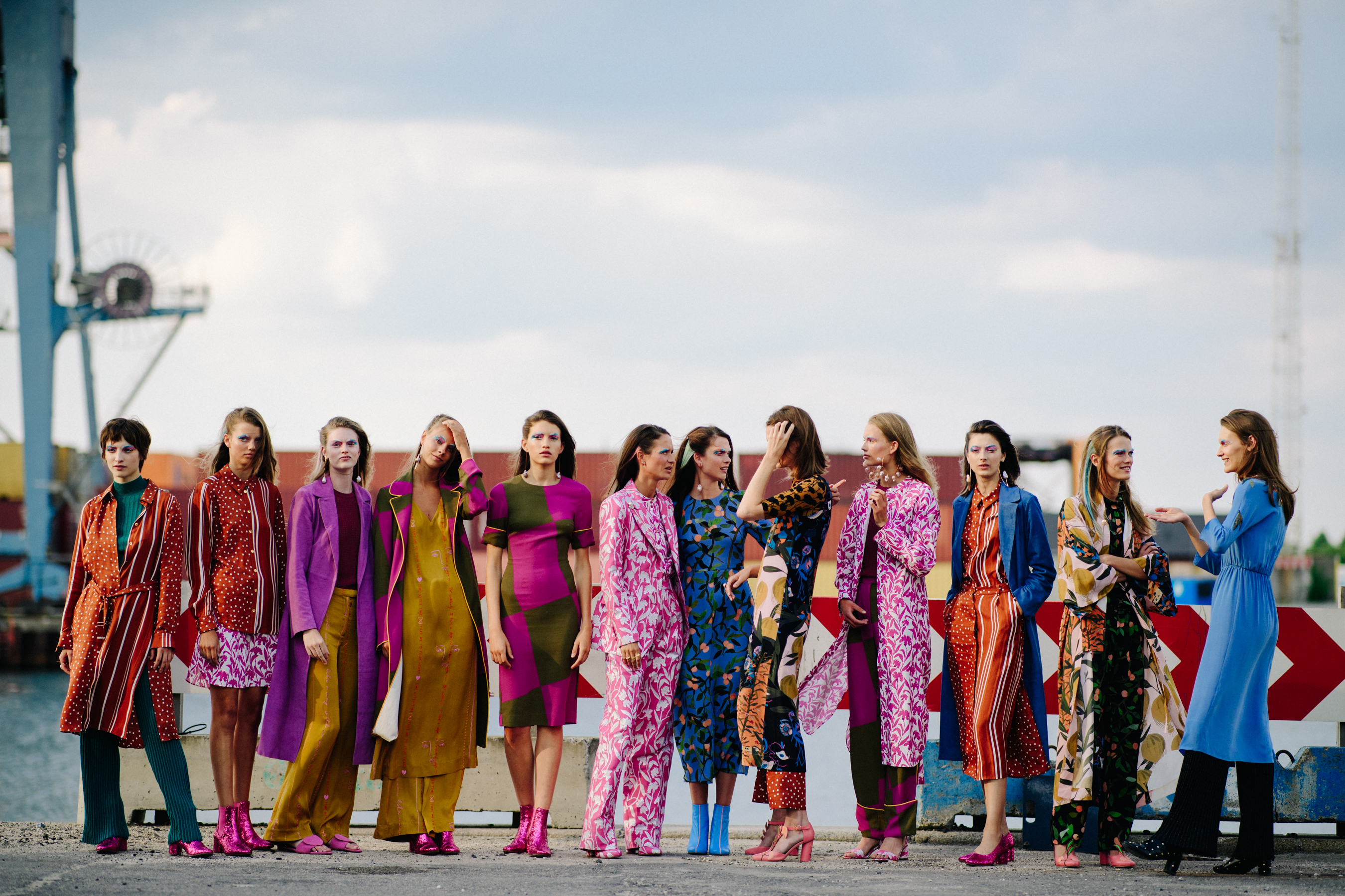 Models wearing Stine Goya outfits