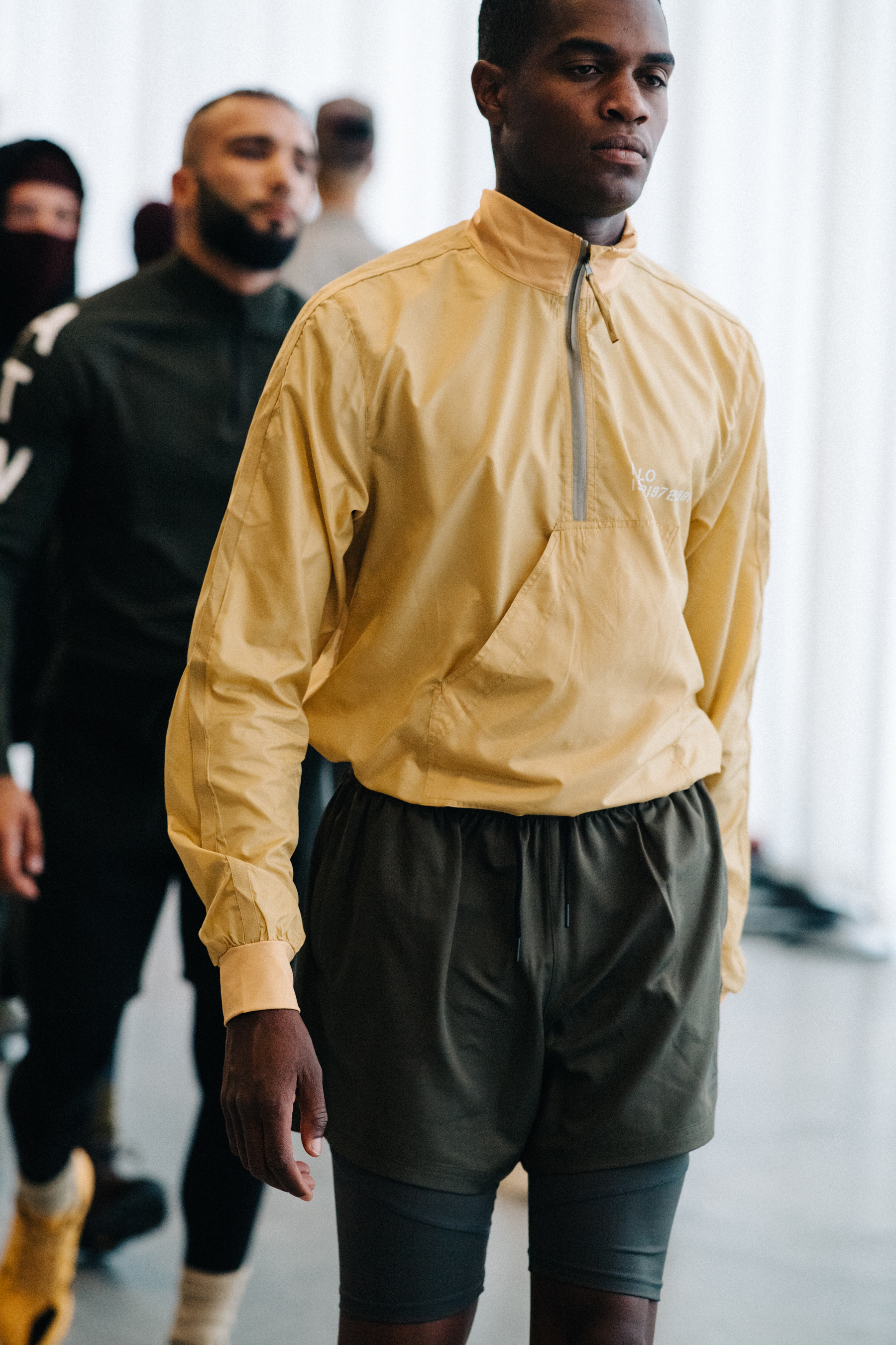 Male model wearing active wear