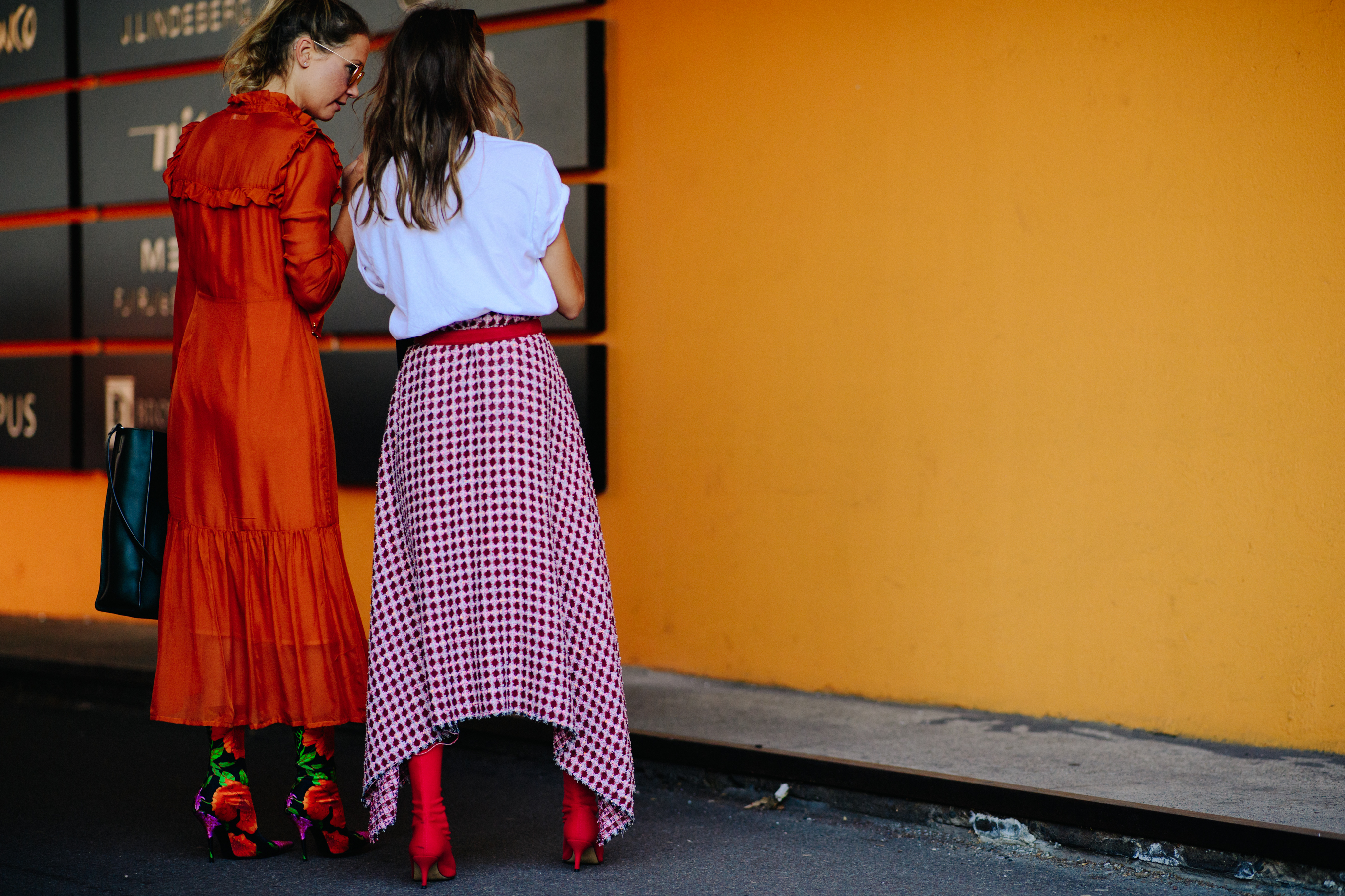 Two women before a show
