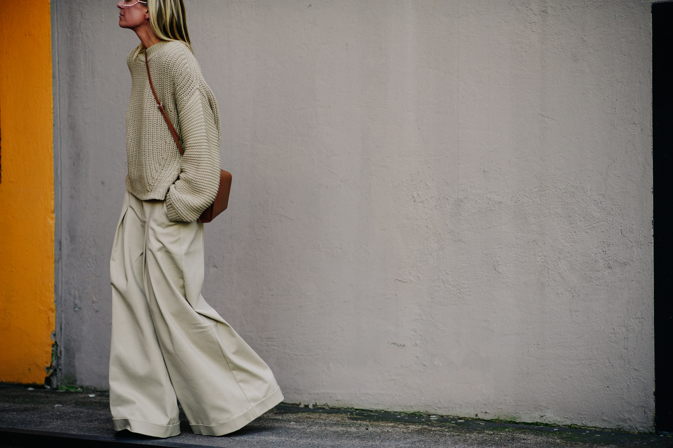 Norwegian blogger wearing beige outfit