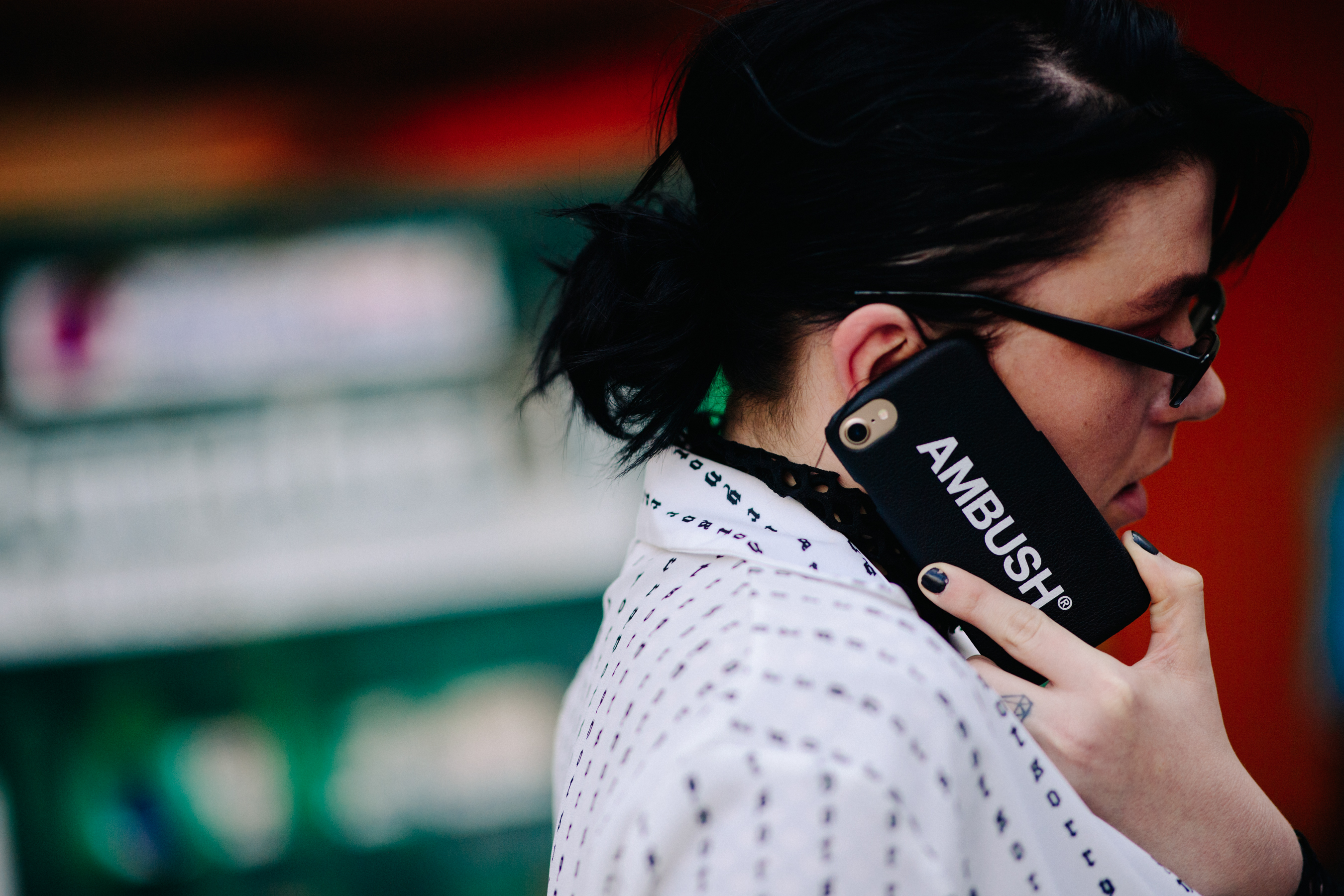 Woman with Ambush phone case