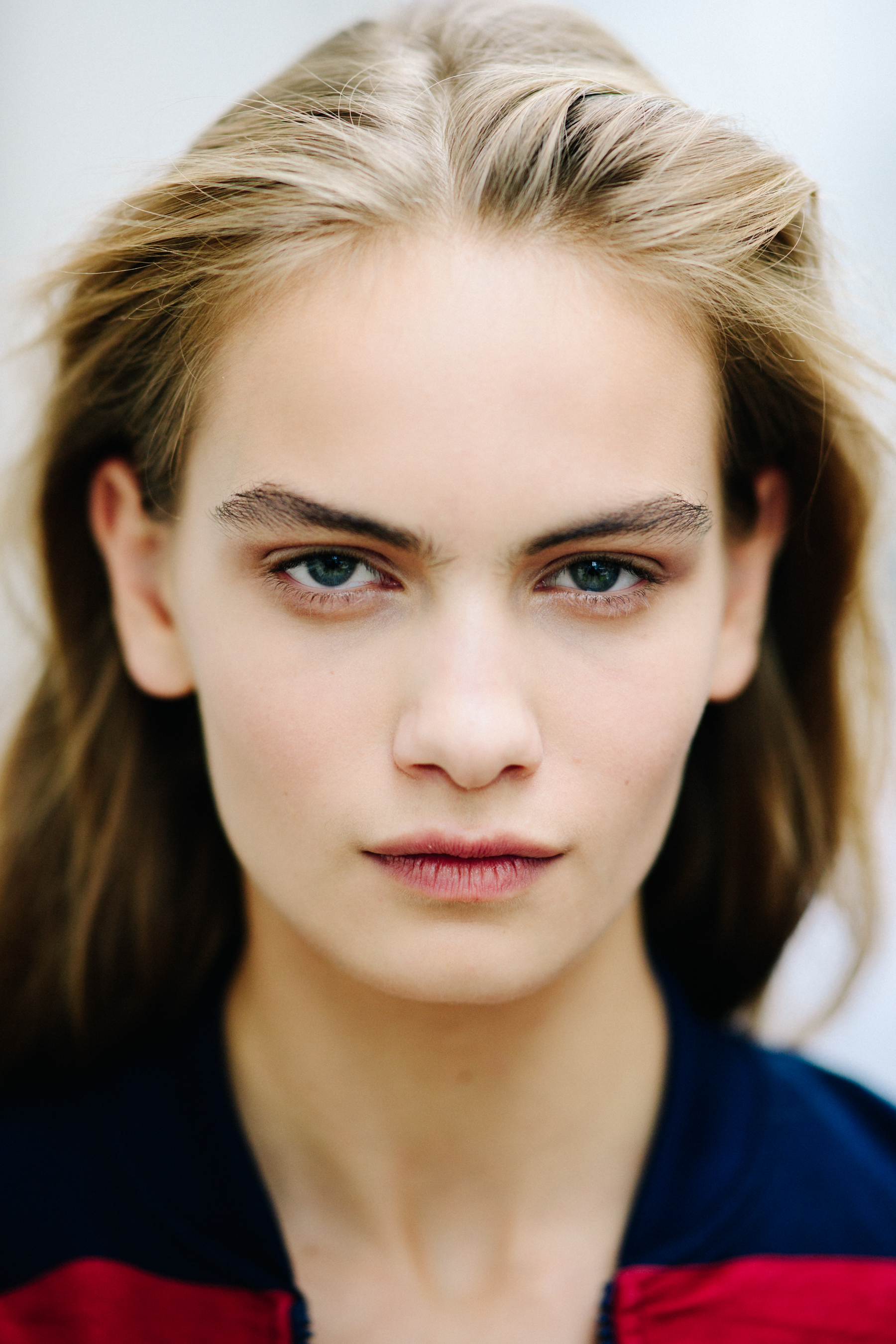 Portrait of a model with brown hair