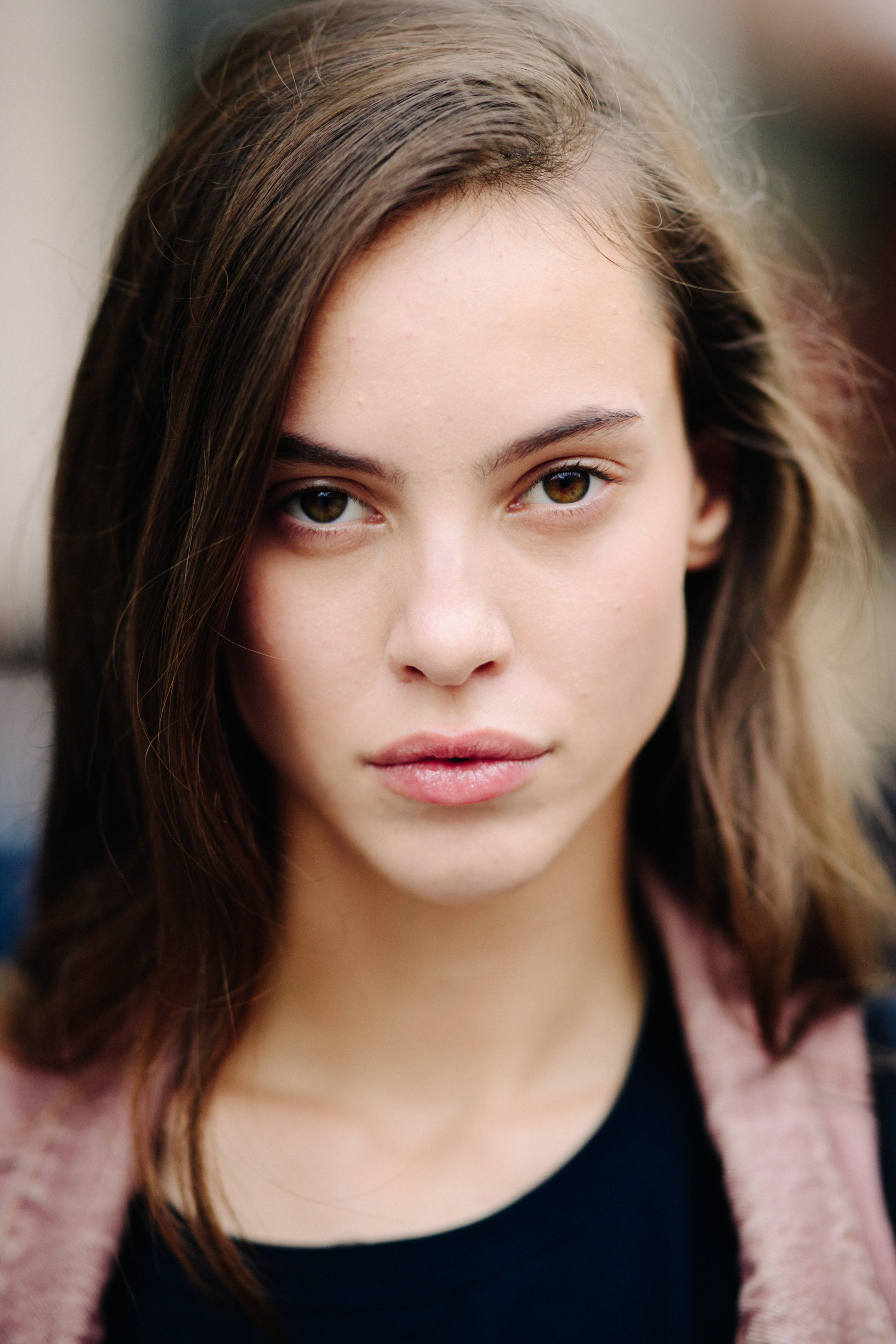 Portrait of a model after a show