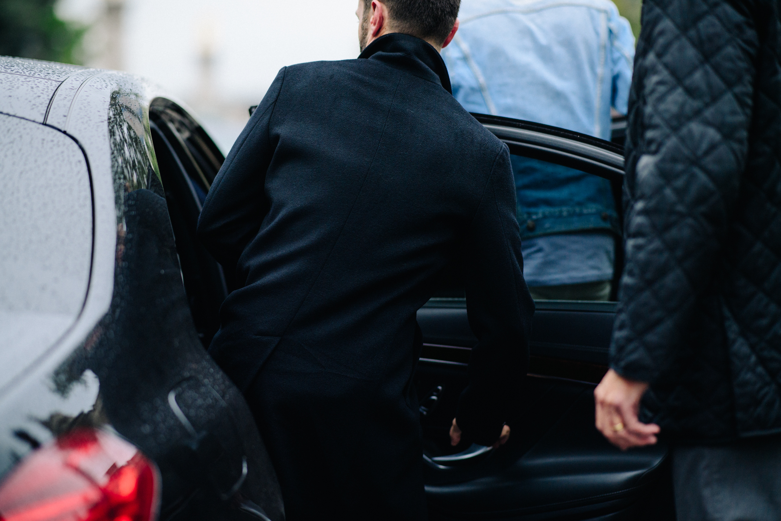 Louis Vuitton Artistic director wearing black