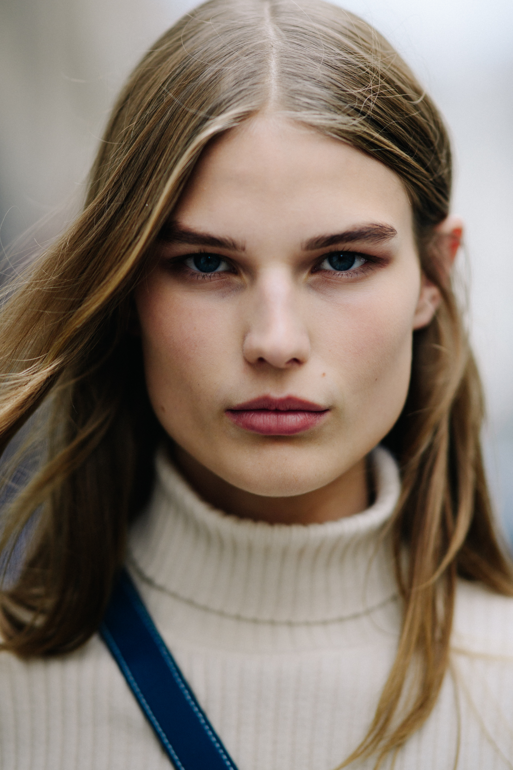 Portrait of a model after a show