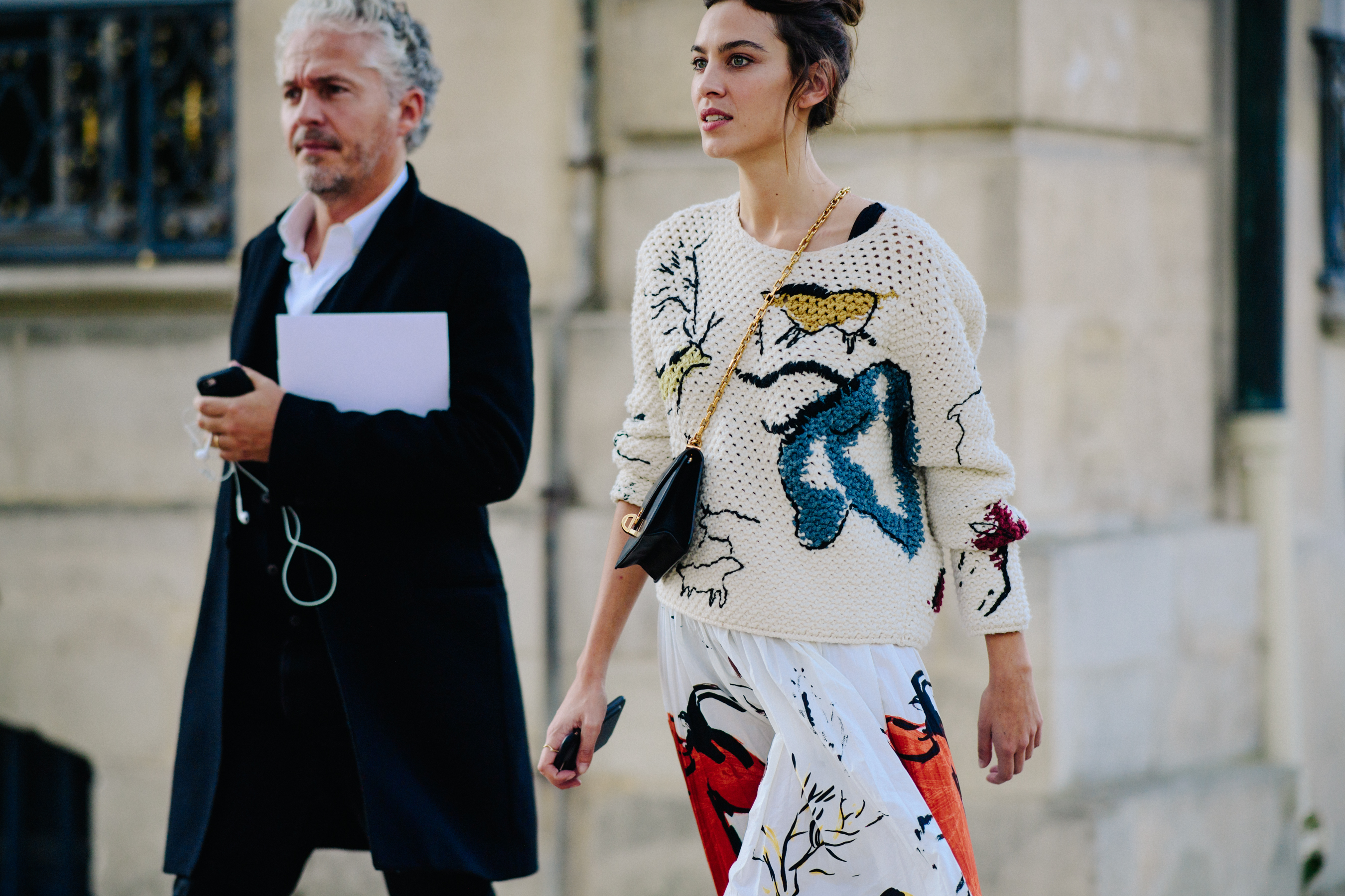 British woman wearing cool sweater