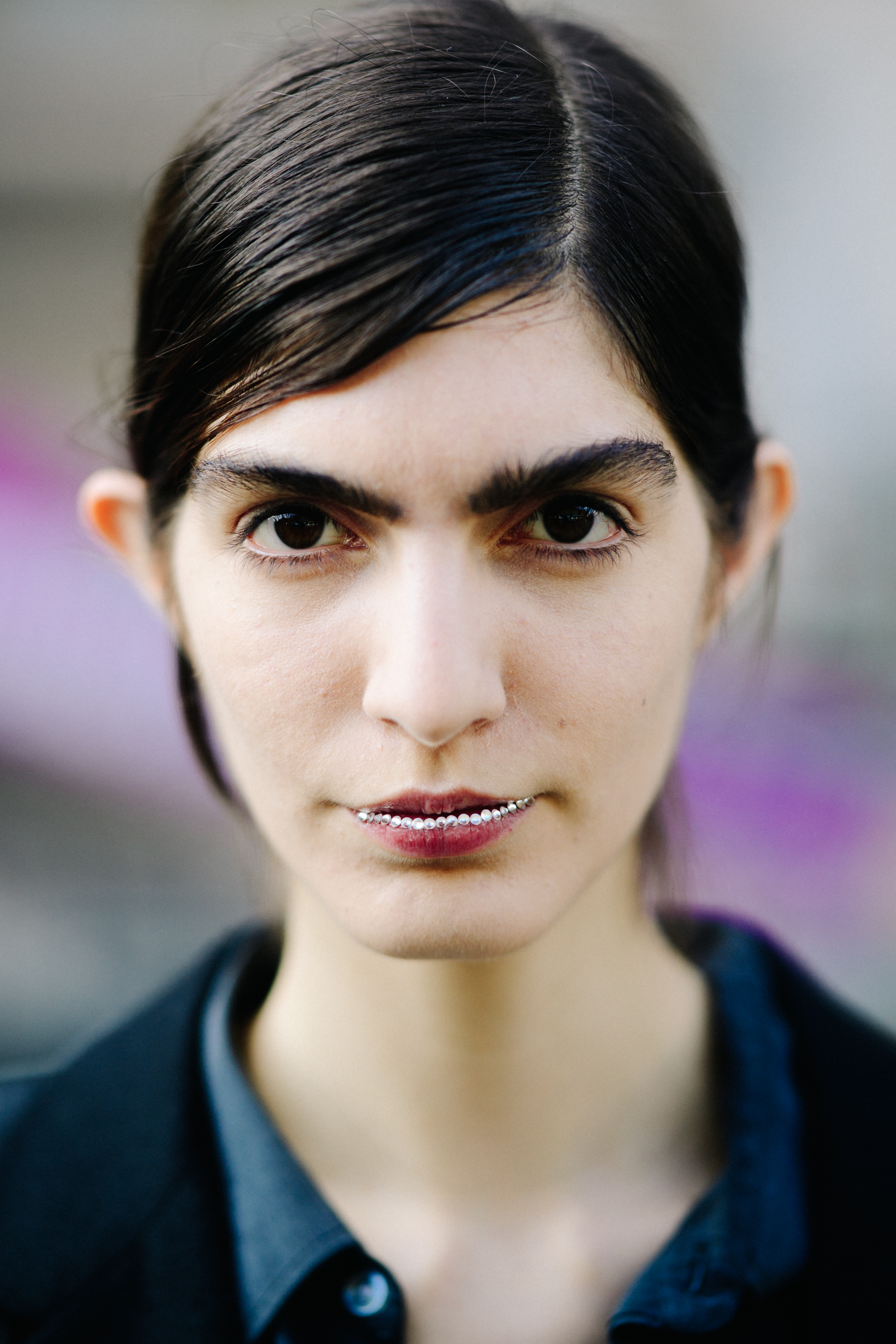 Portrait of a model after a show