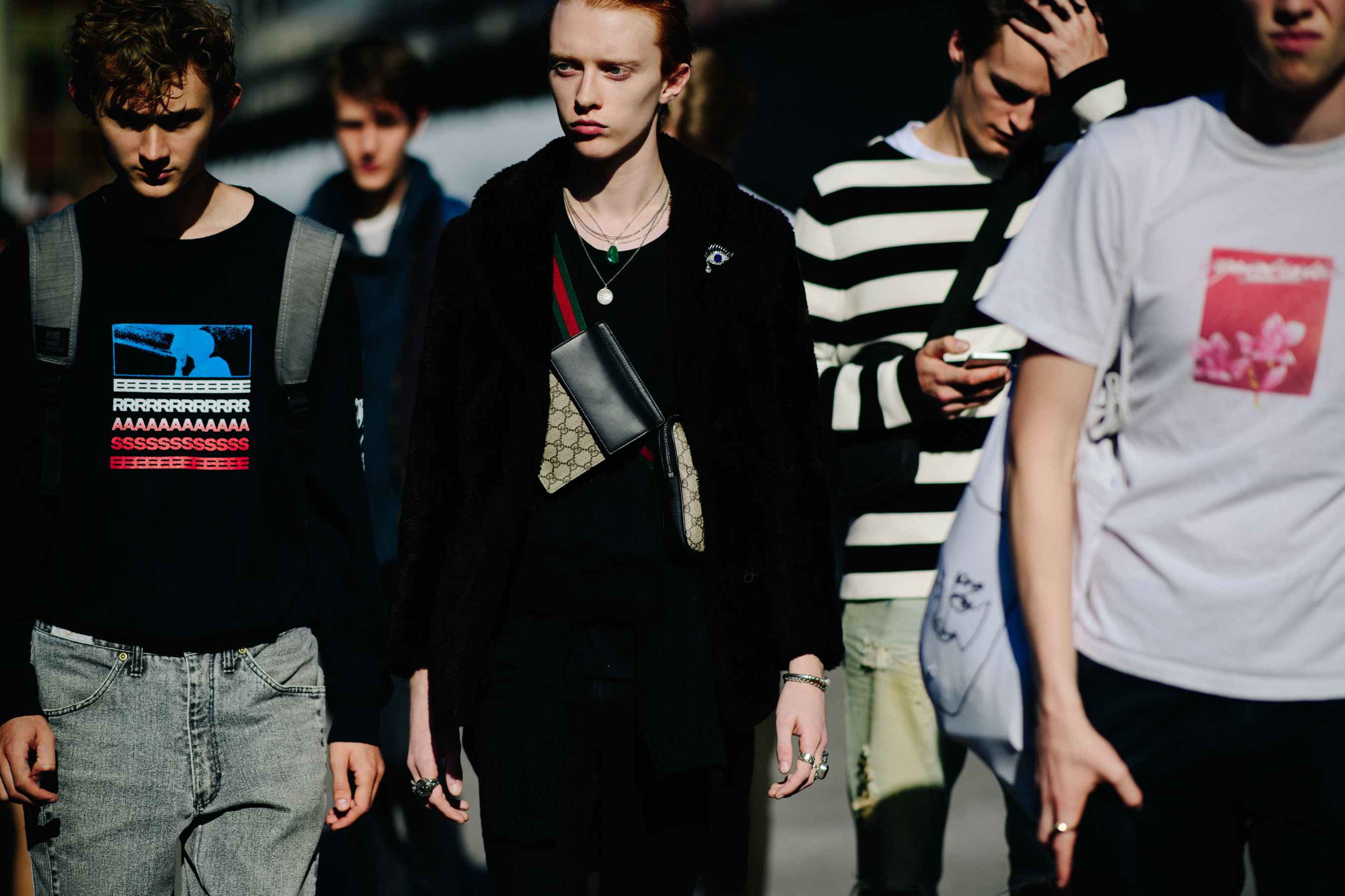 Four models leaving show