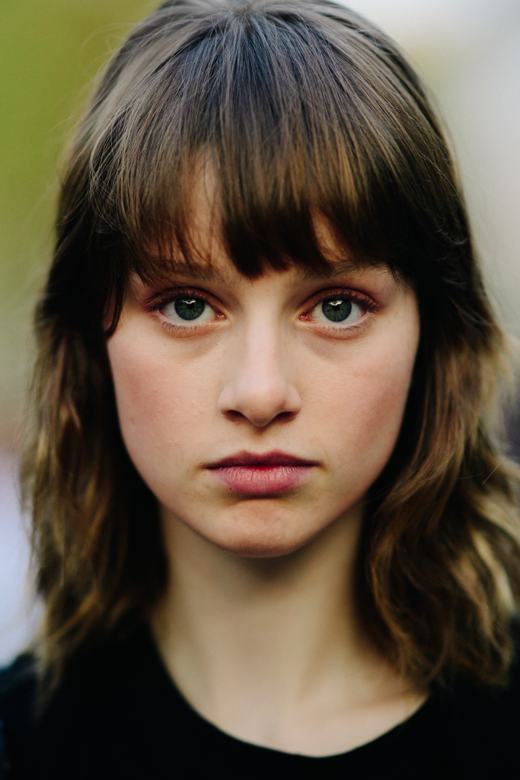 Portrait of a model after a show