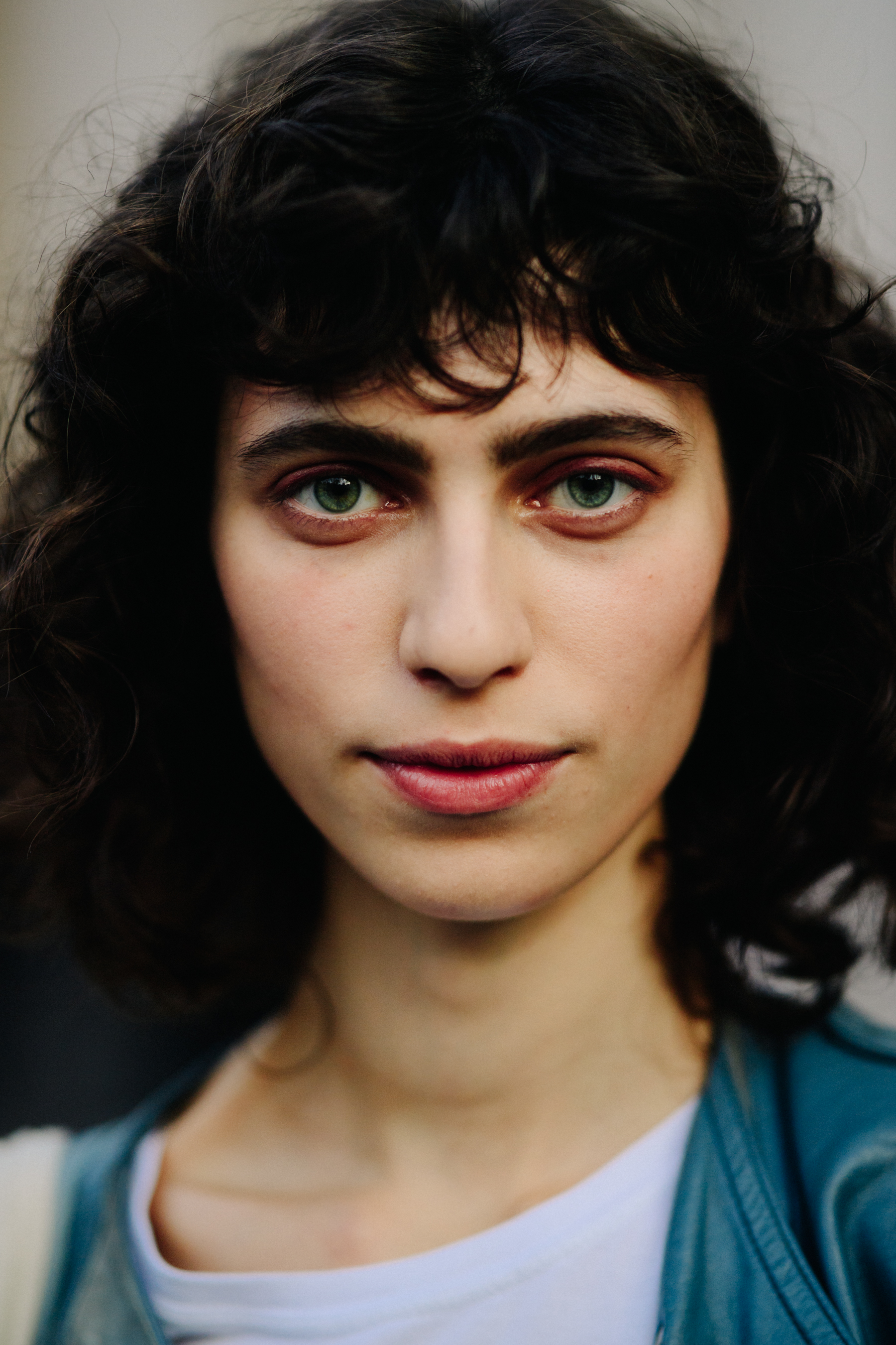 Portrait of a model after a show