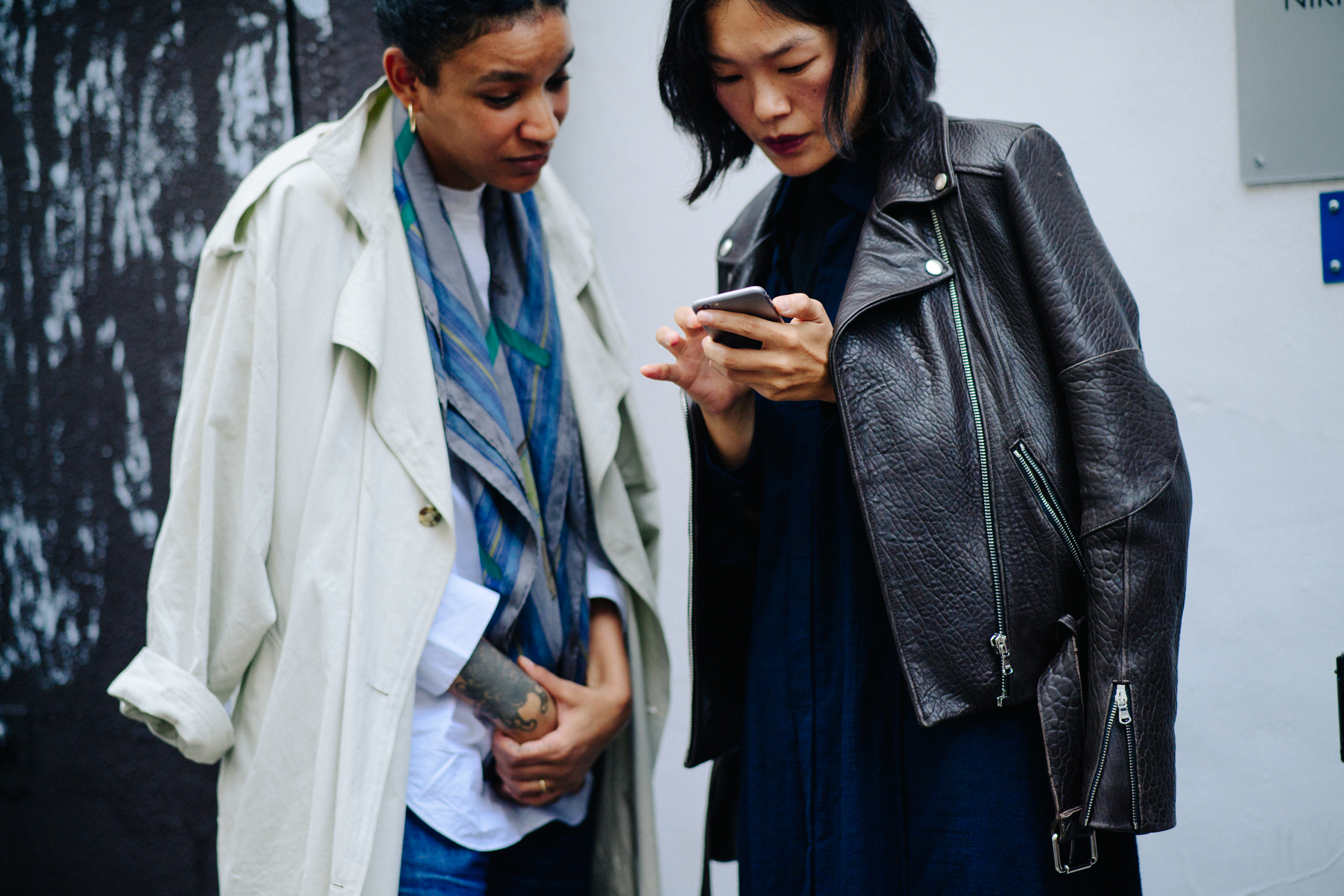 Two women before a show