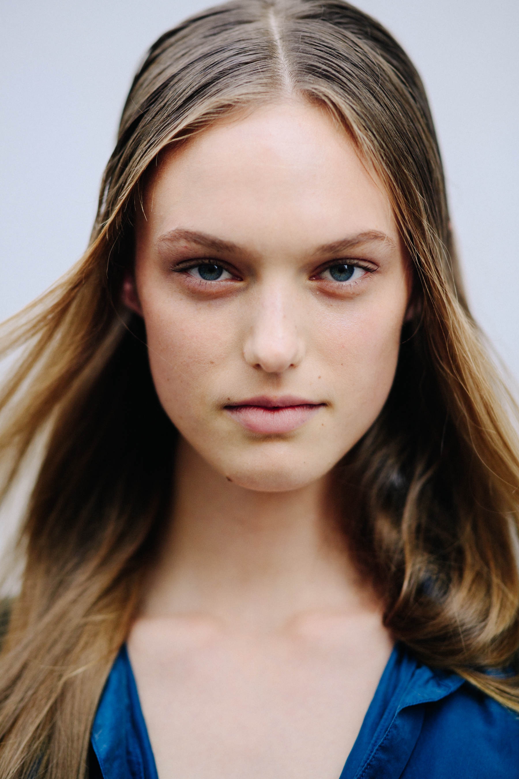 Portrait of a model after a show