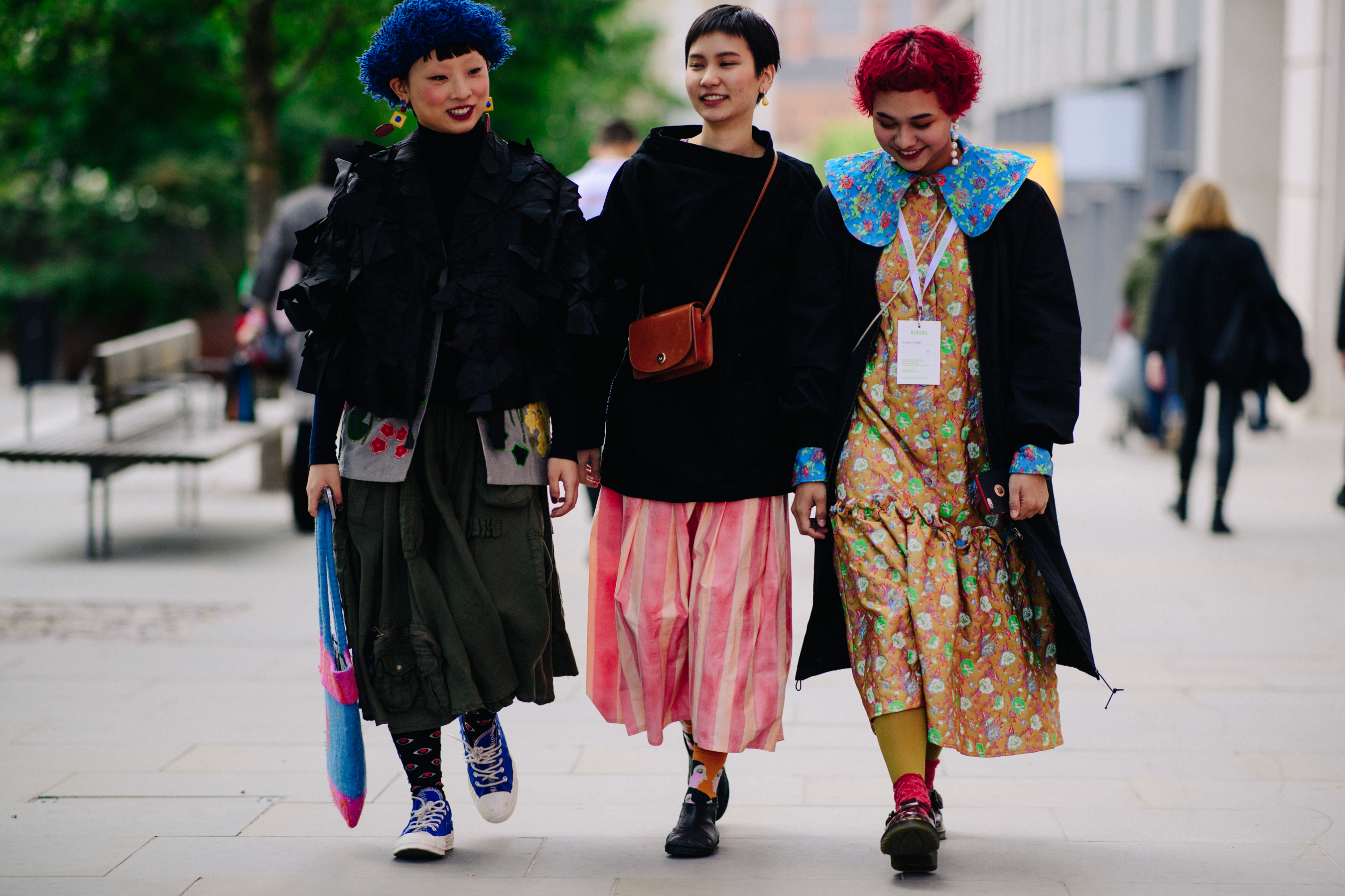 Group of women with colourful hair