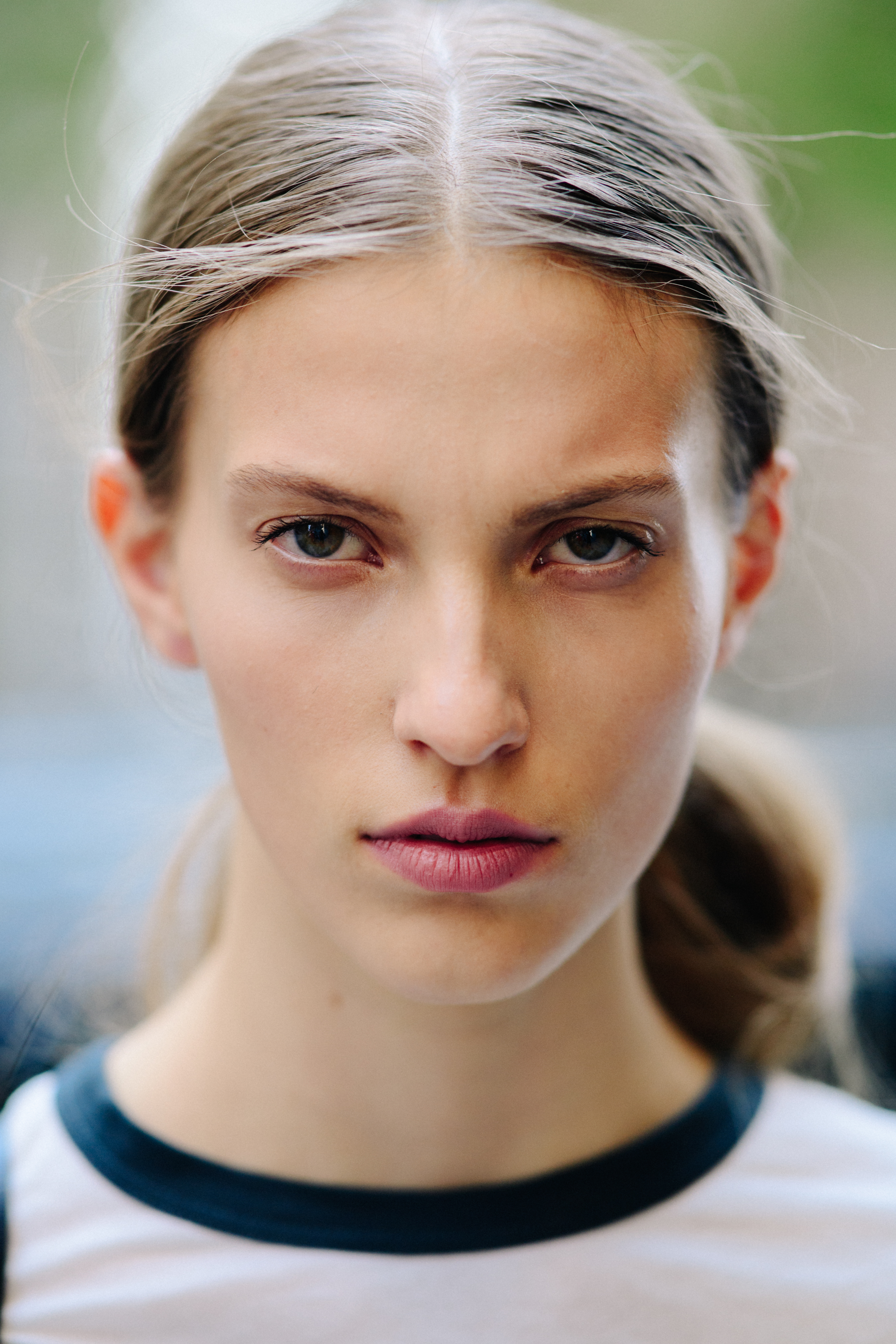 Portrait of a model after a show