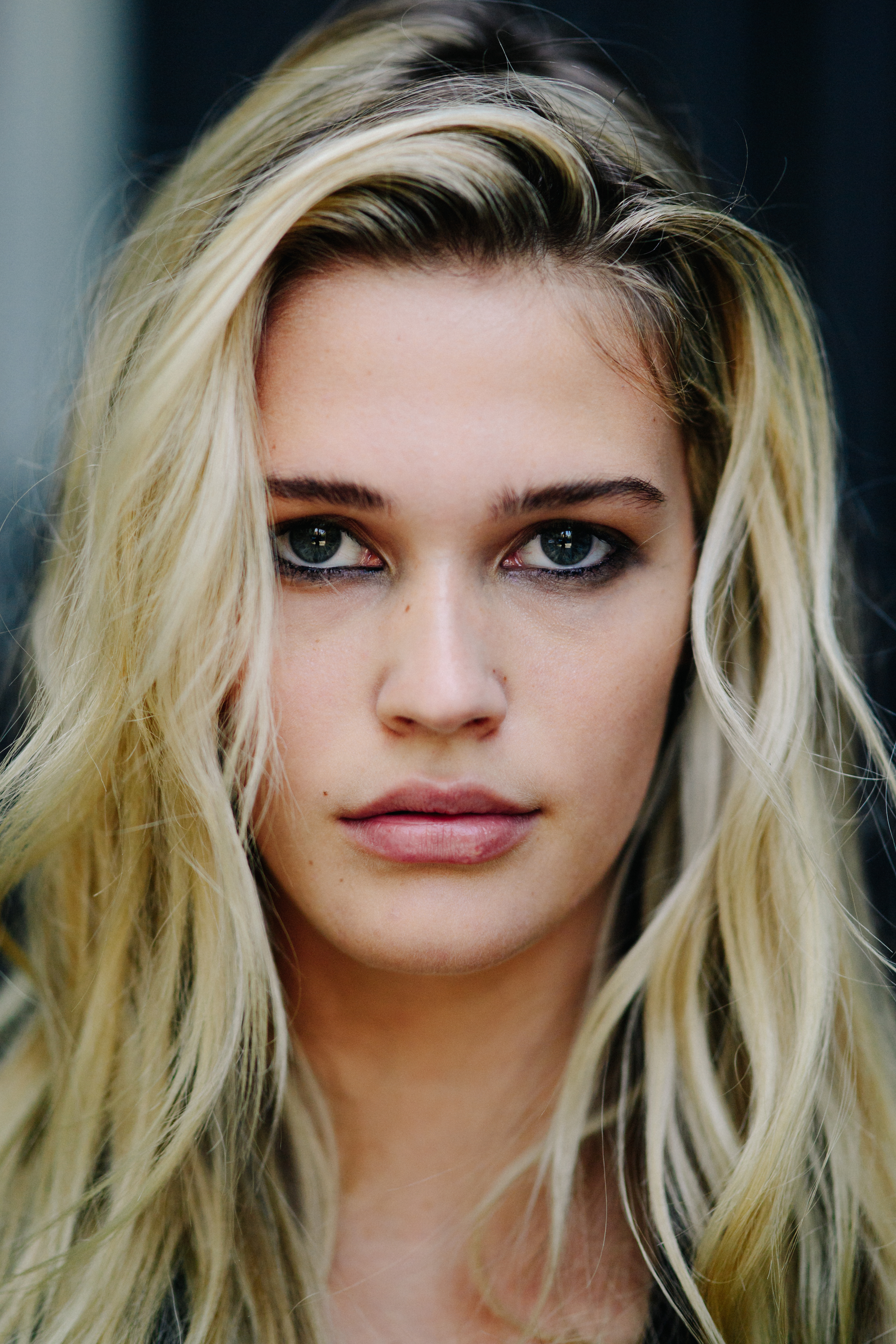 Portrait of a blonde model
