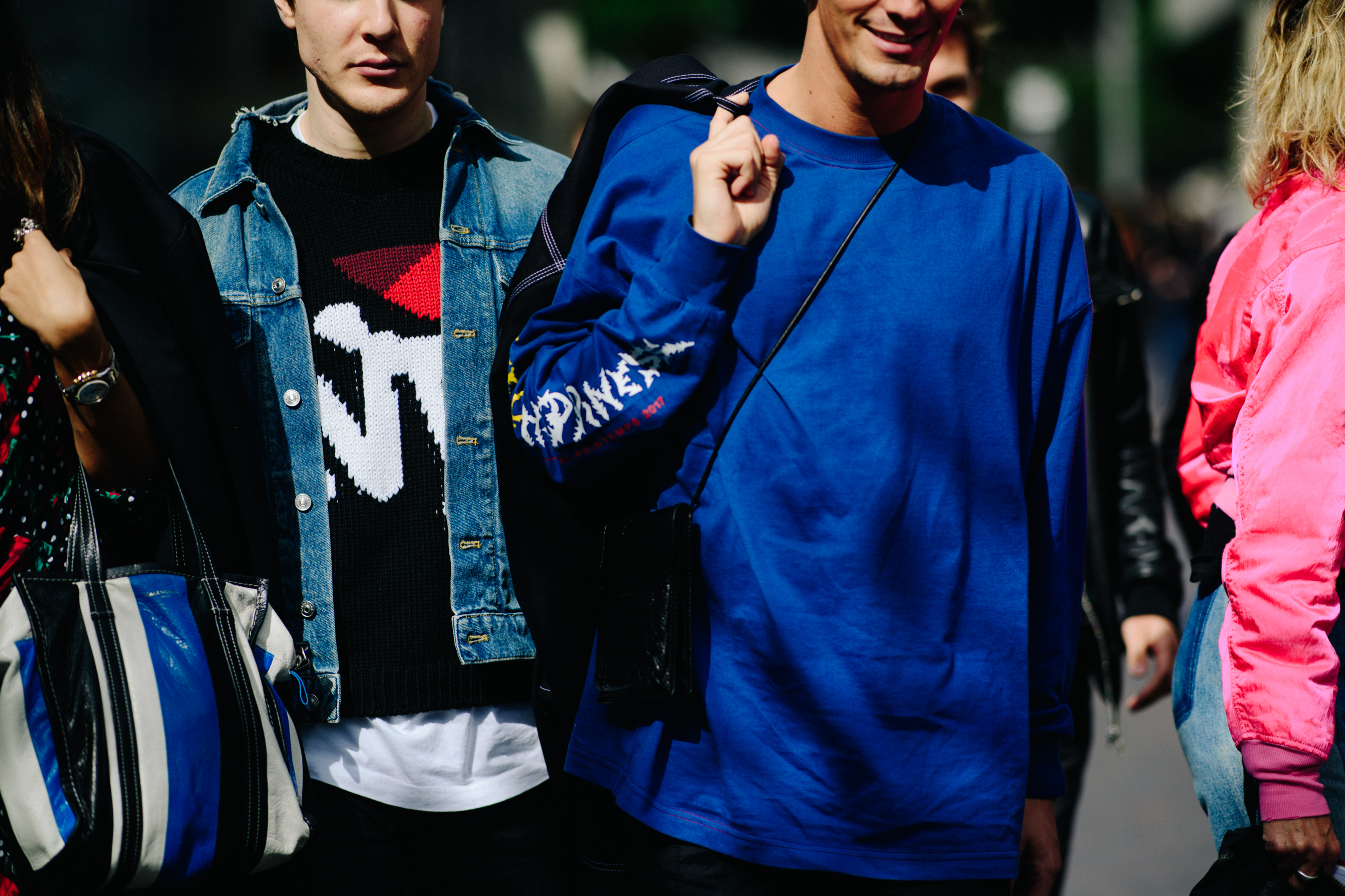 Antonioli buyers wearing Raf Simons