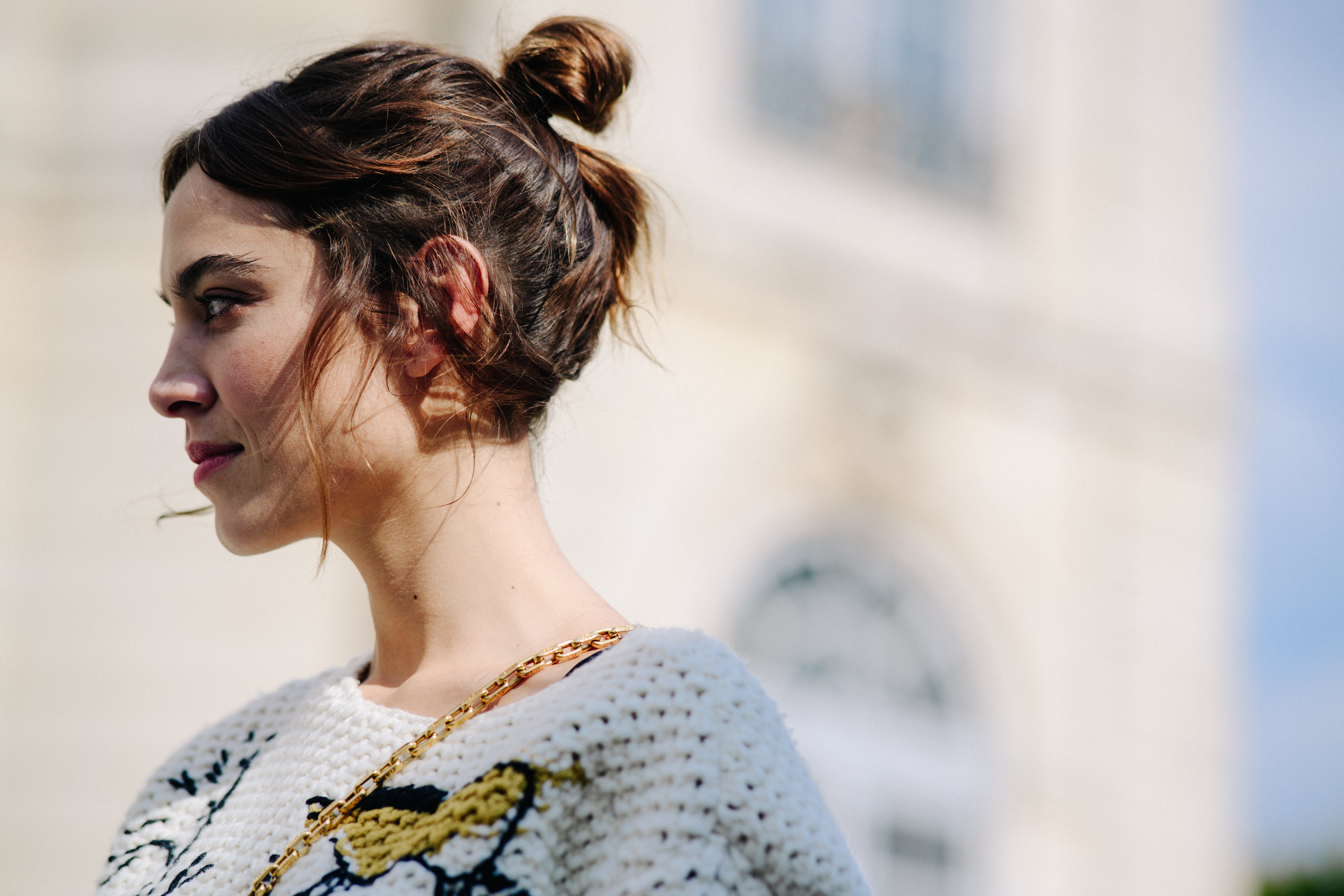 British journalist and presenter wearing Christian Dior