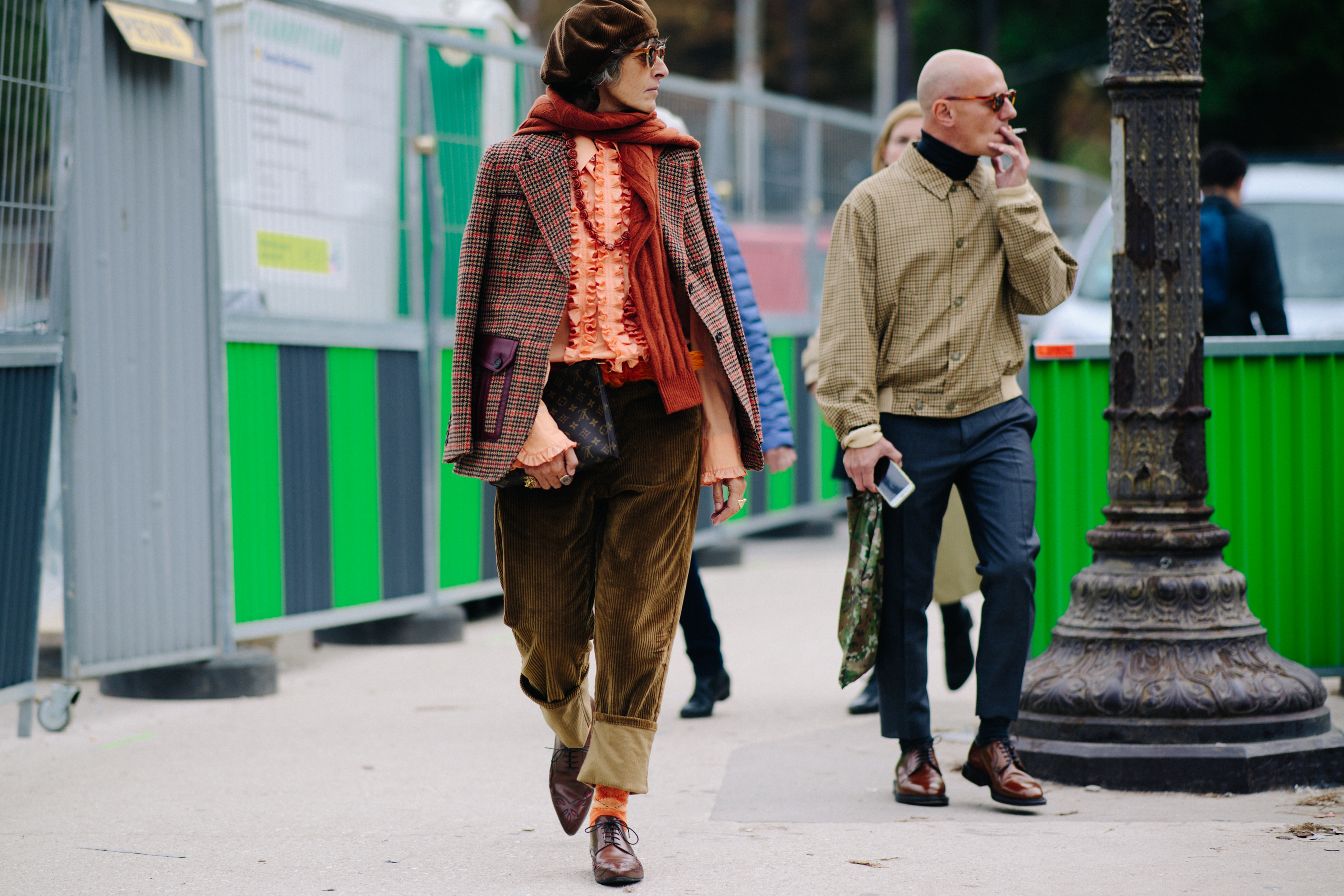 Italian woman wearing Gucci
