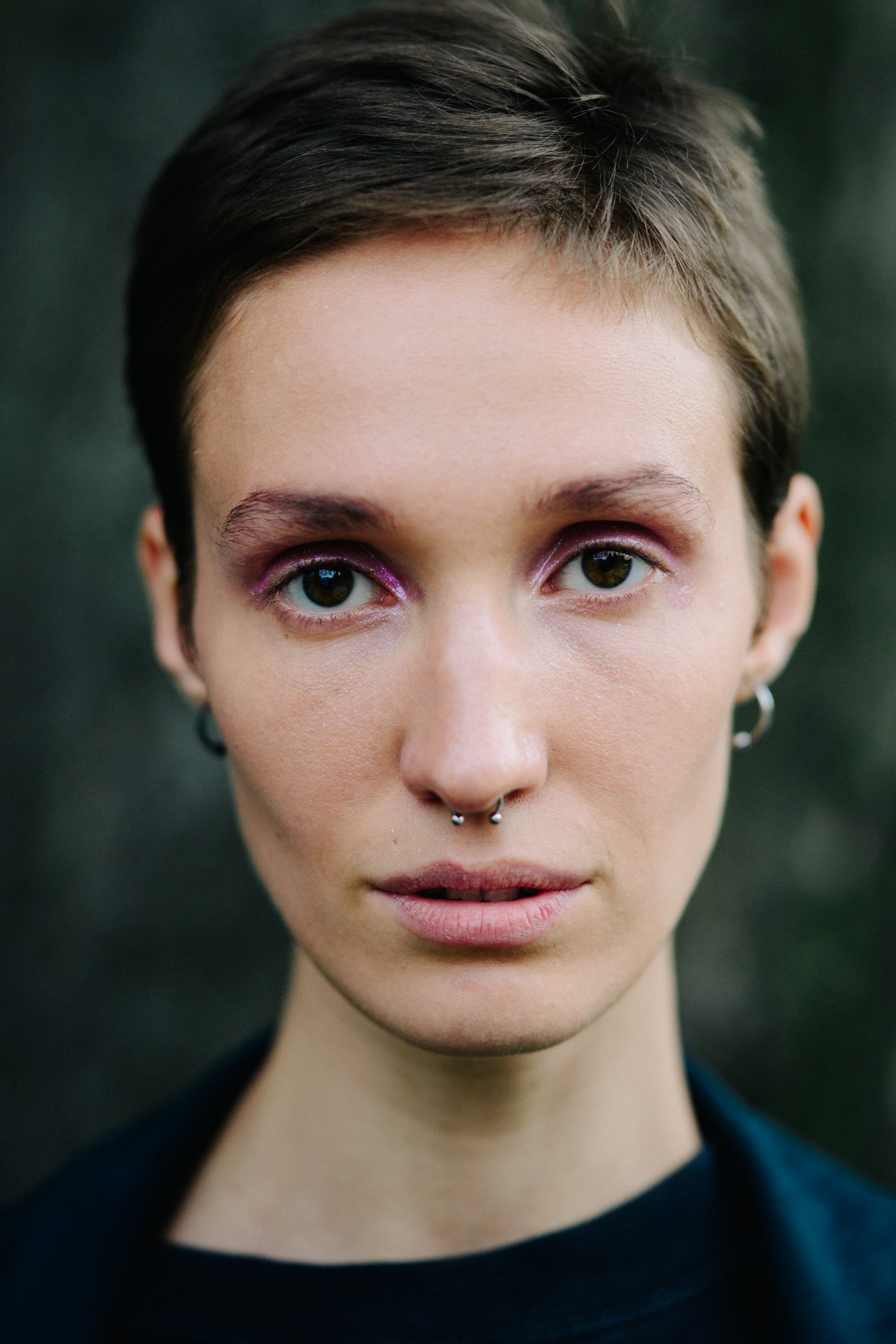 Portrait of Ukrainian model after a show