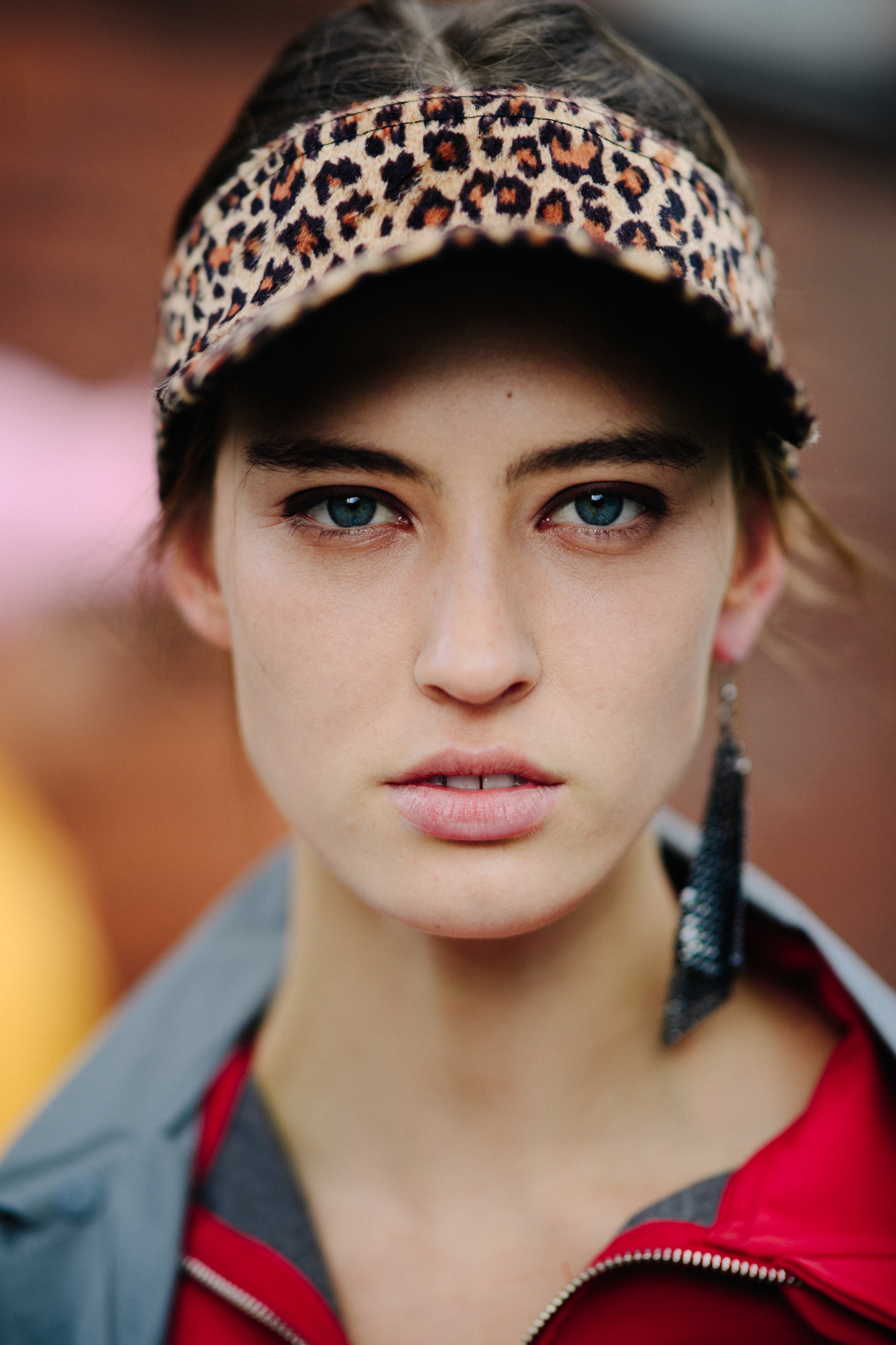 Portrait of a Russian model afrer a show