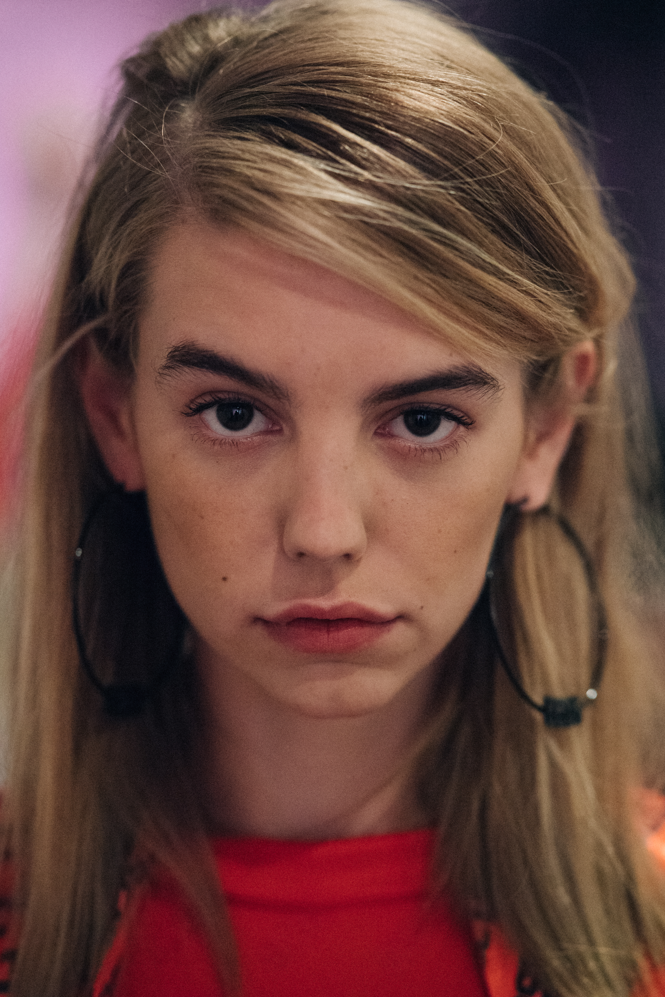 Portrait of a model wearing earring and accessories