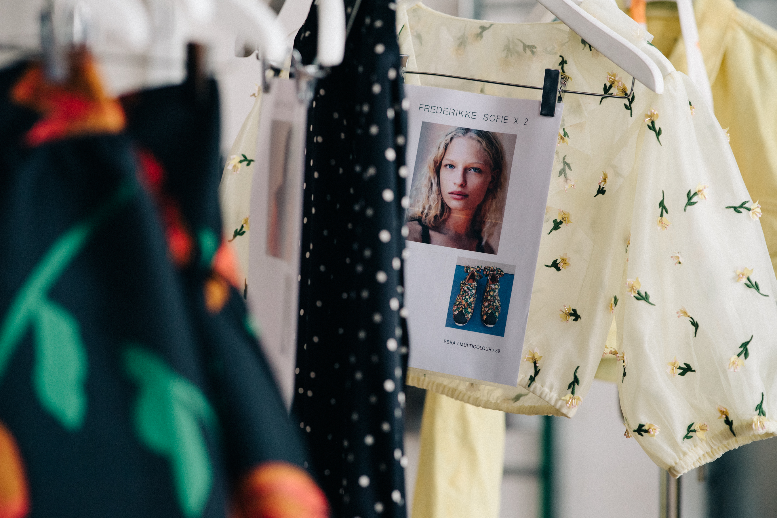 Fabric and clothes before a show