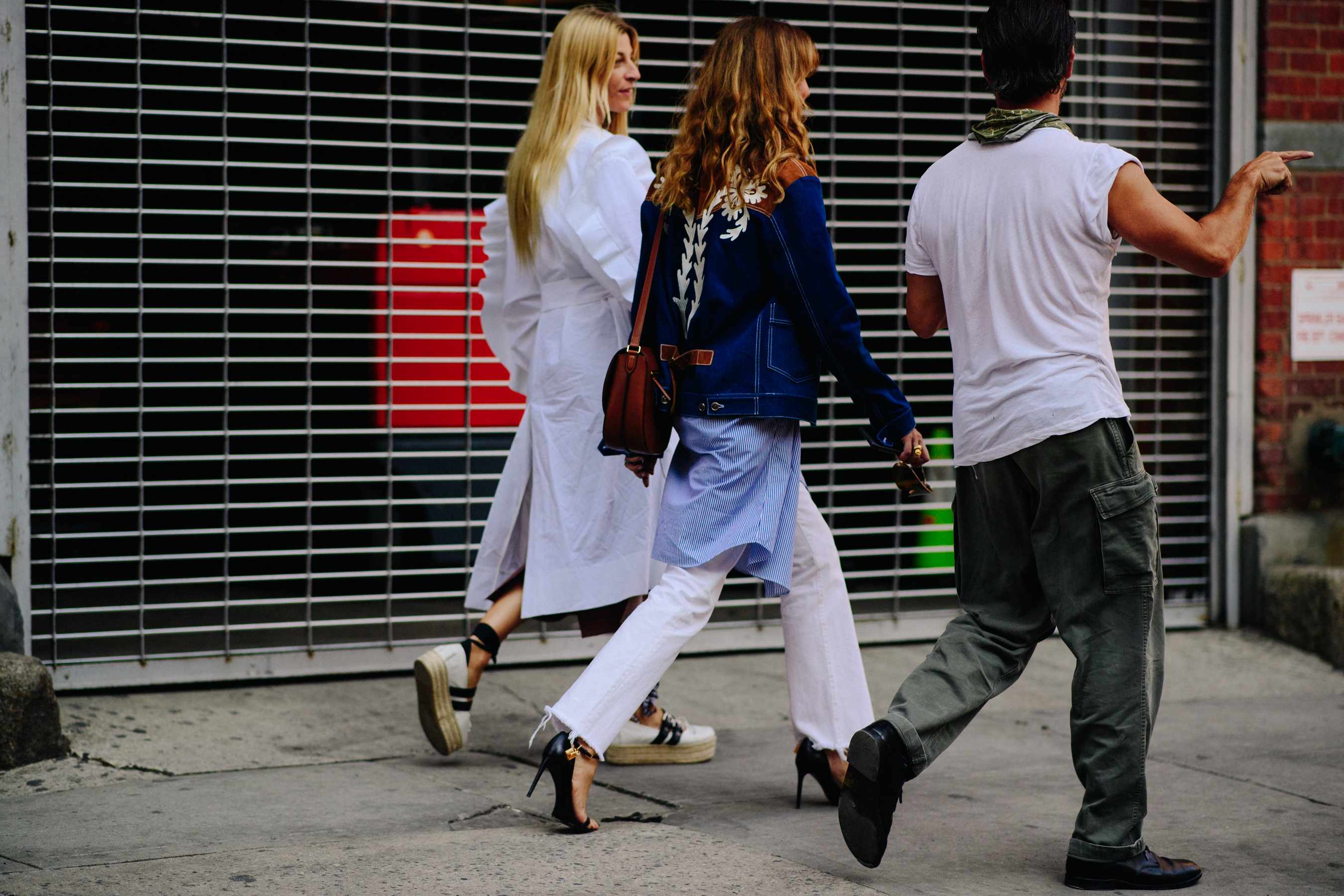 Group of influencers wearing white