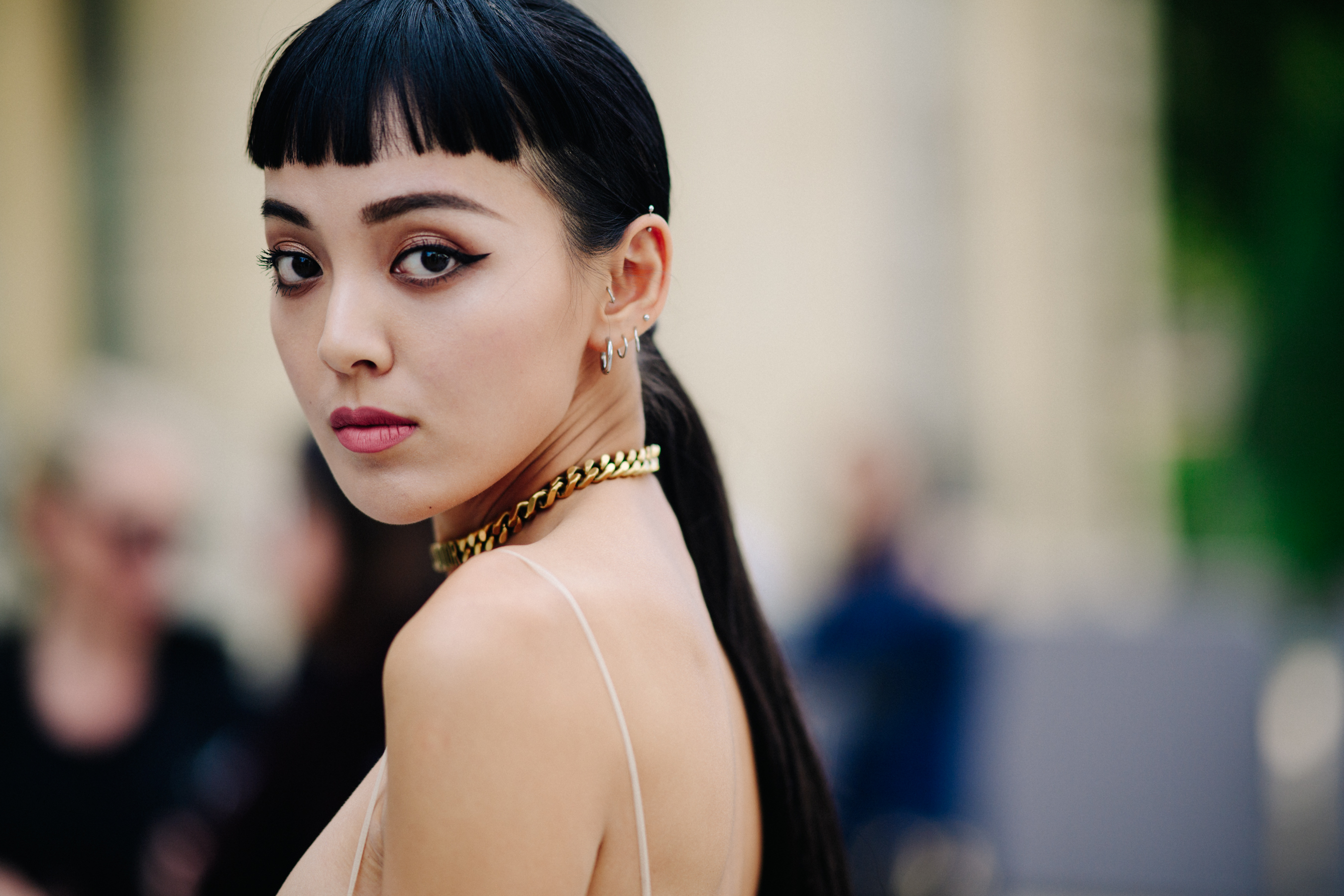 Woman wearing Christian Dior
