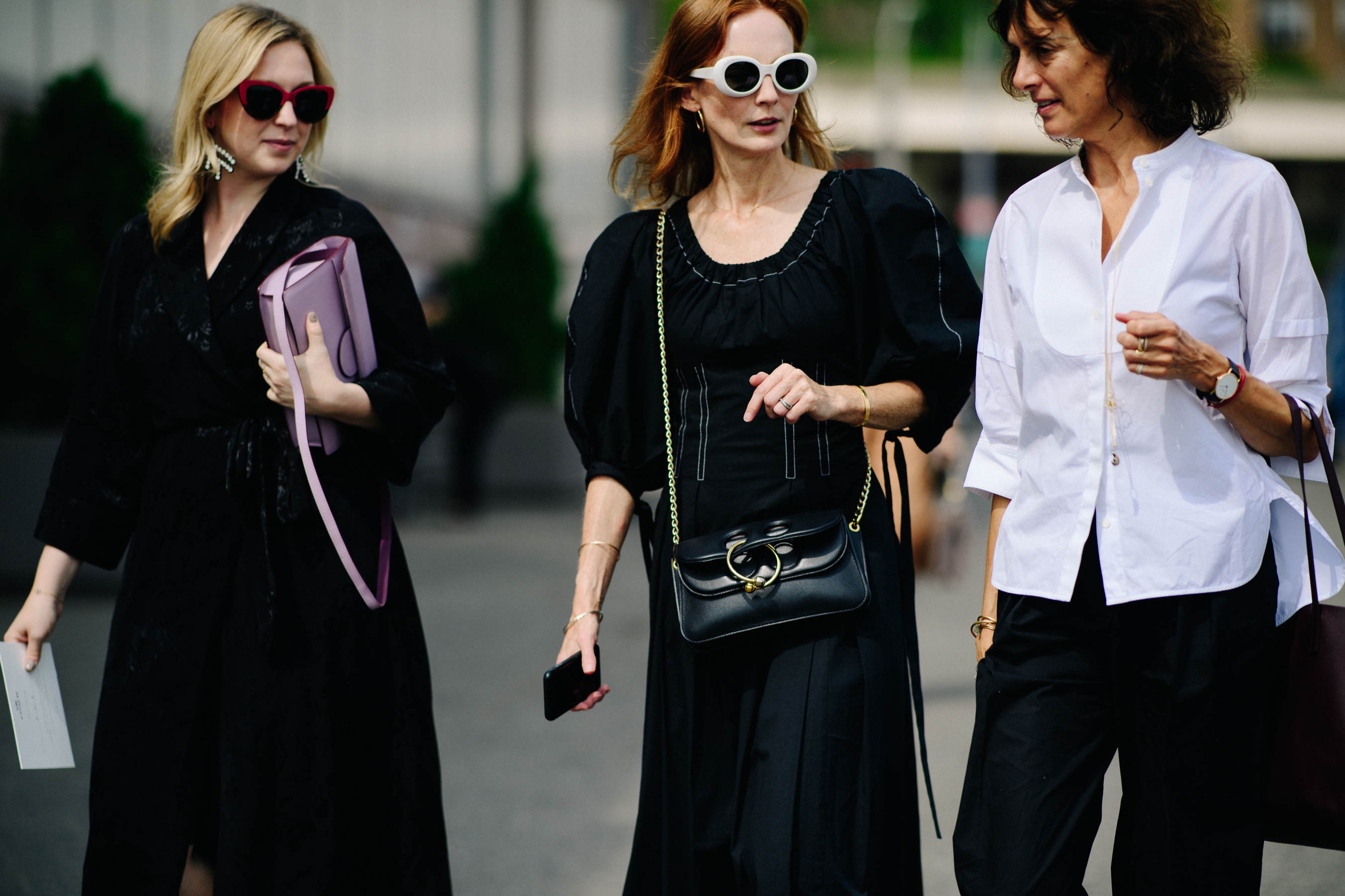 Group of women leaving the show