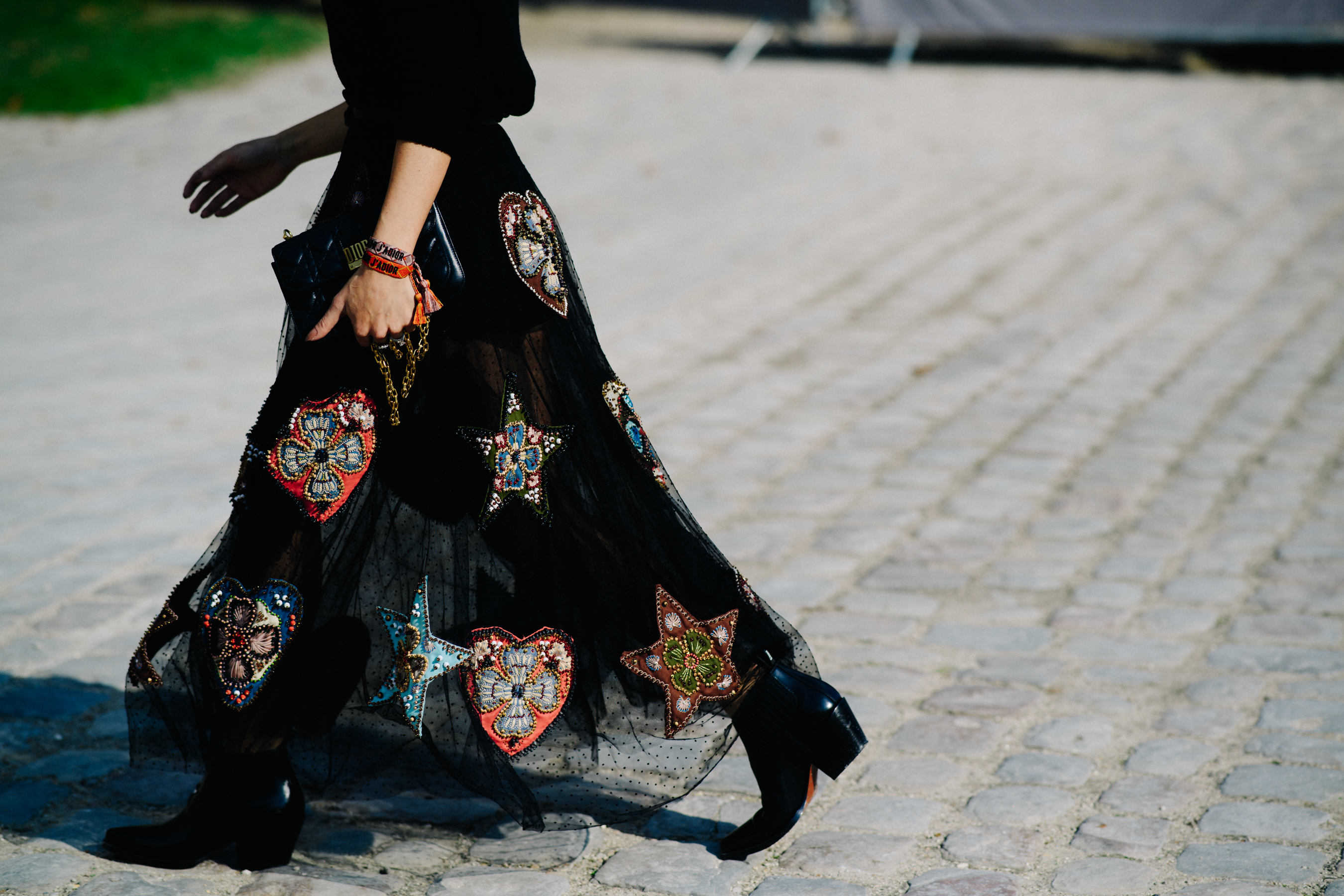 Woman wearing Christian Dior outfit