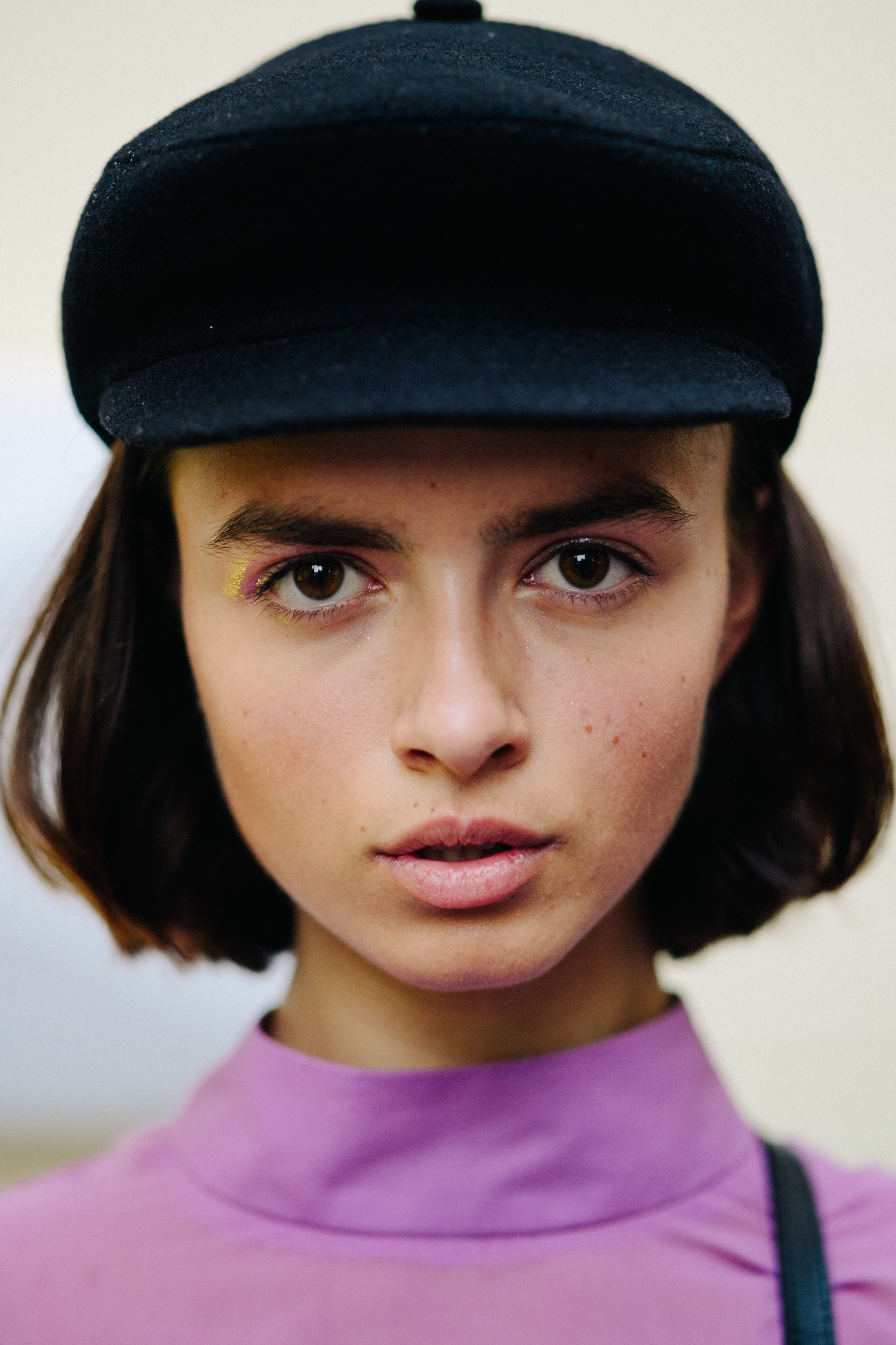 Portrait of Ukrainian model after a show