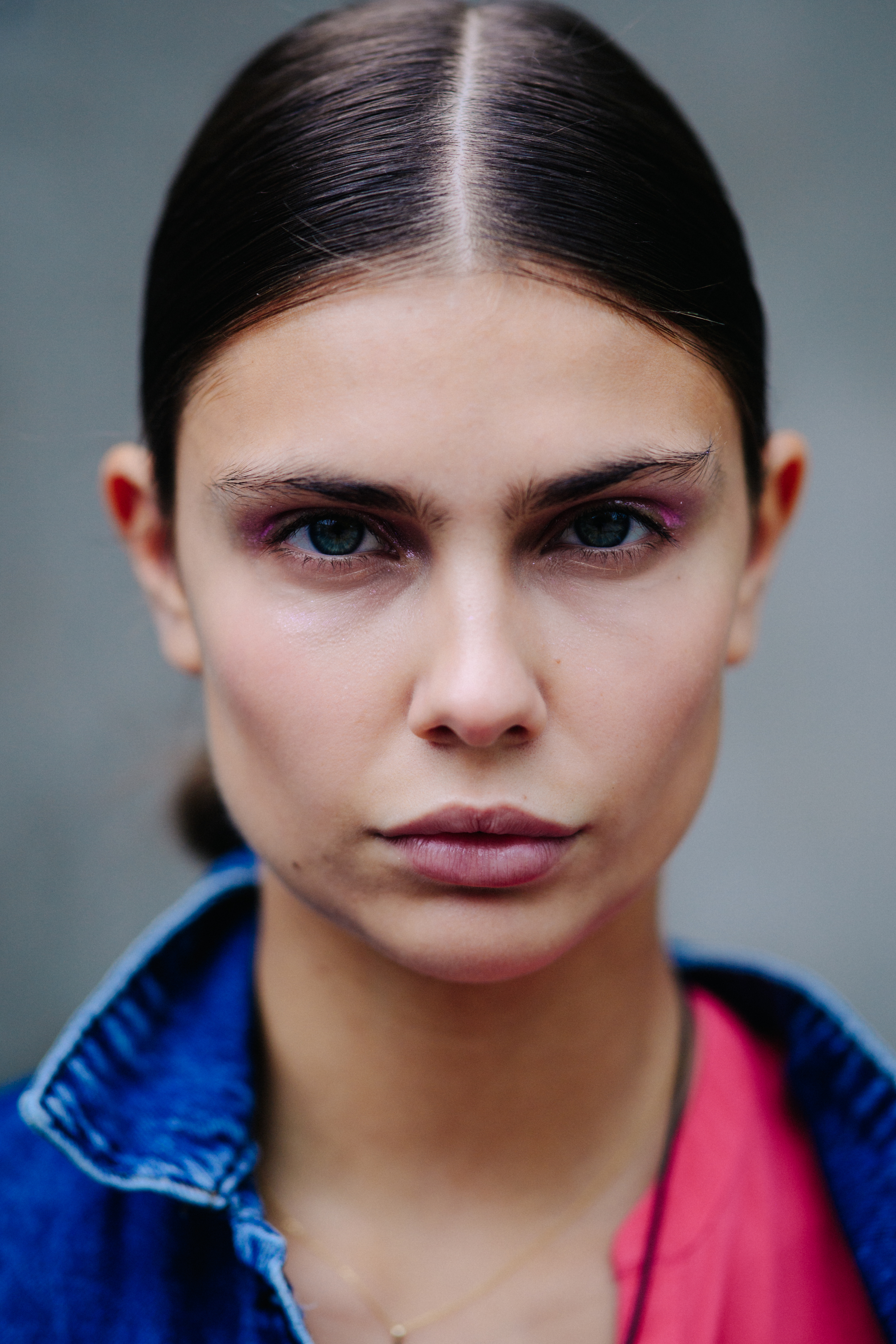 Portrait of Ukrainian model after a show