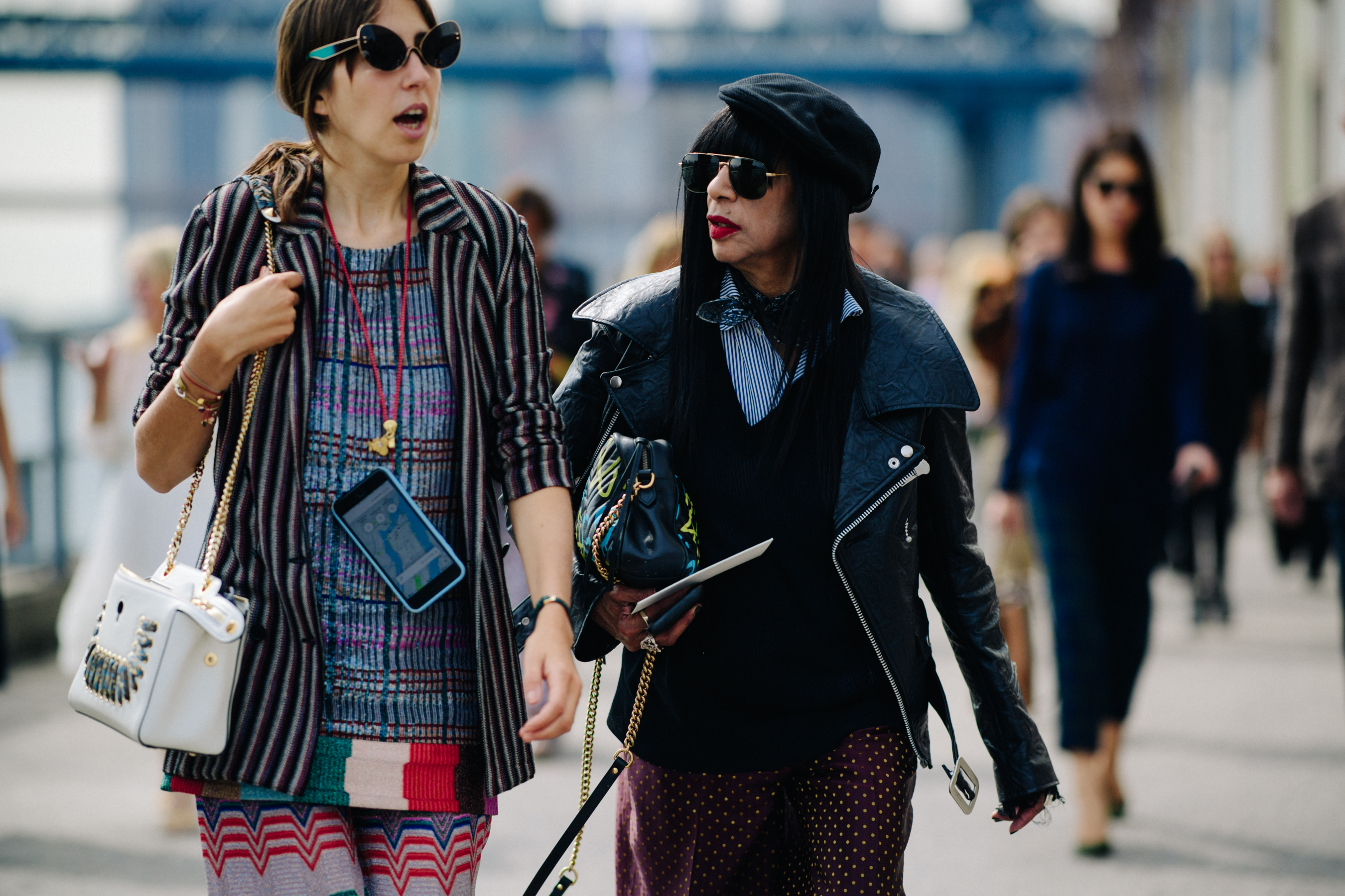 Two stylists after a show