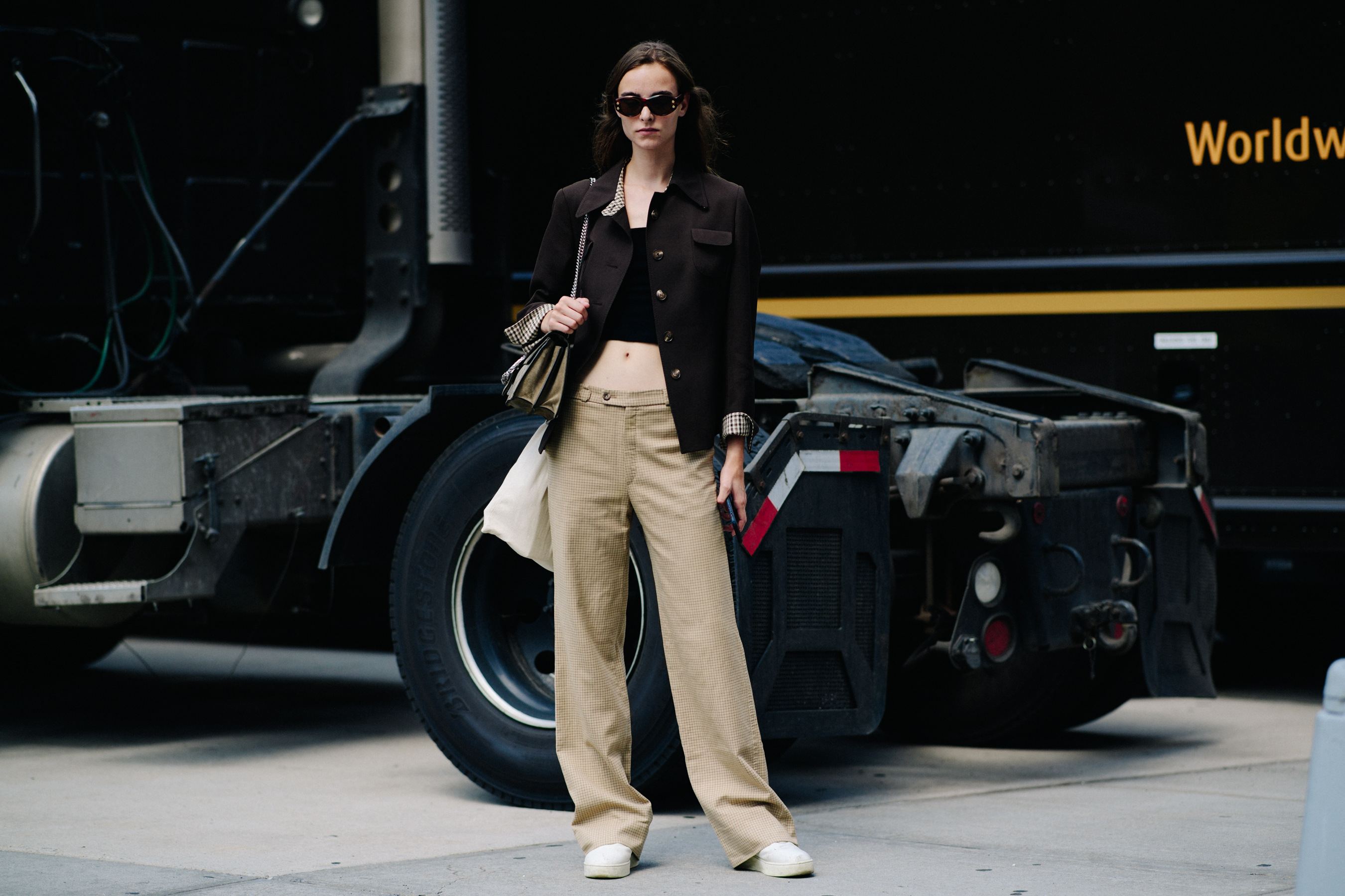 Model leaving the show