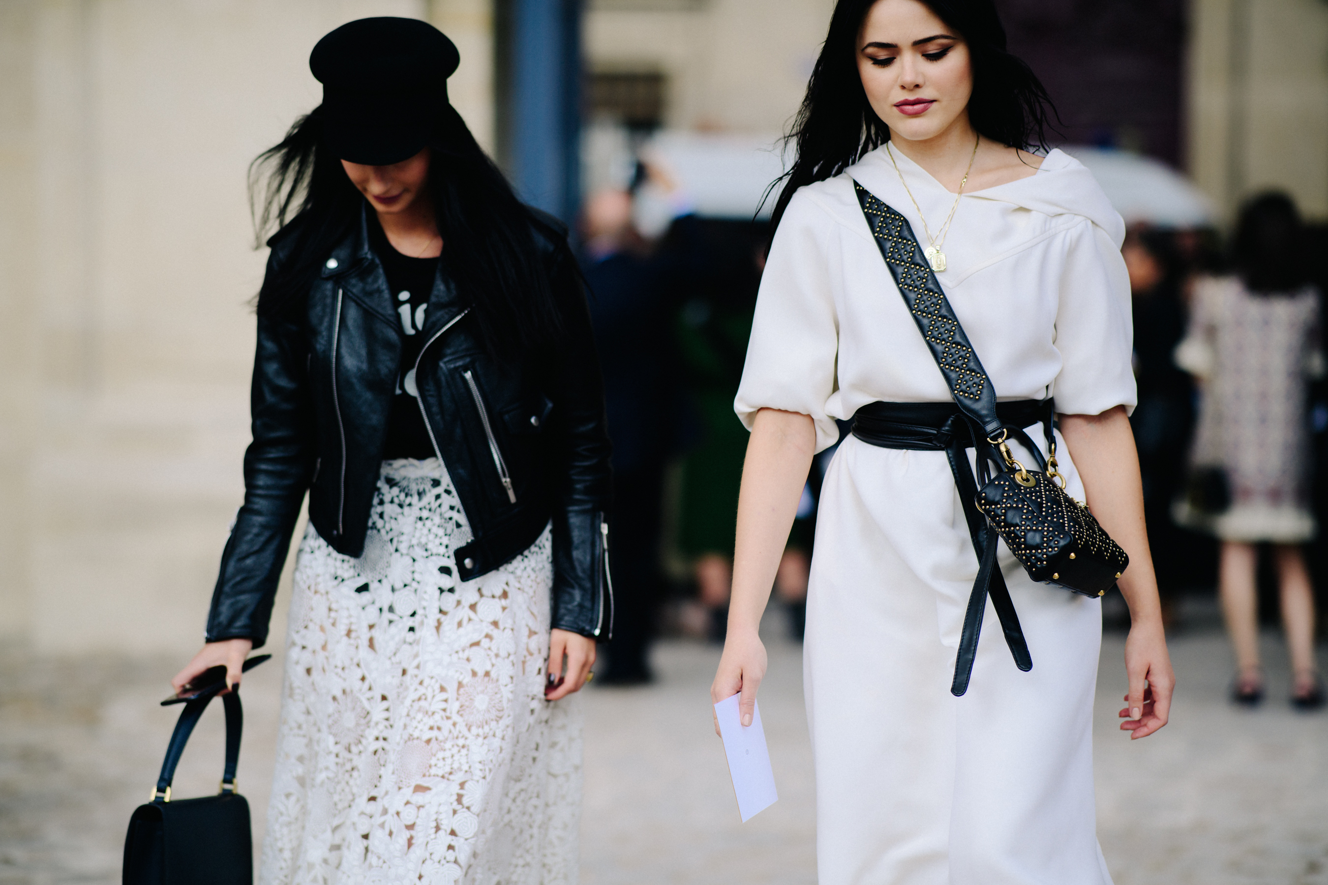 Swiss blogger wearing white dress