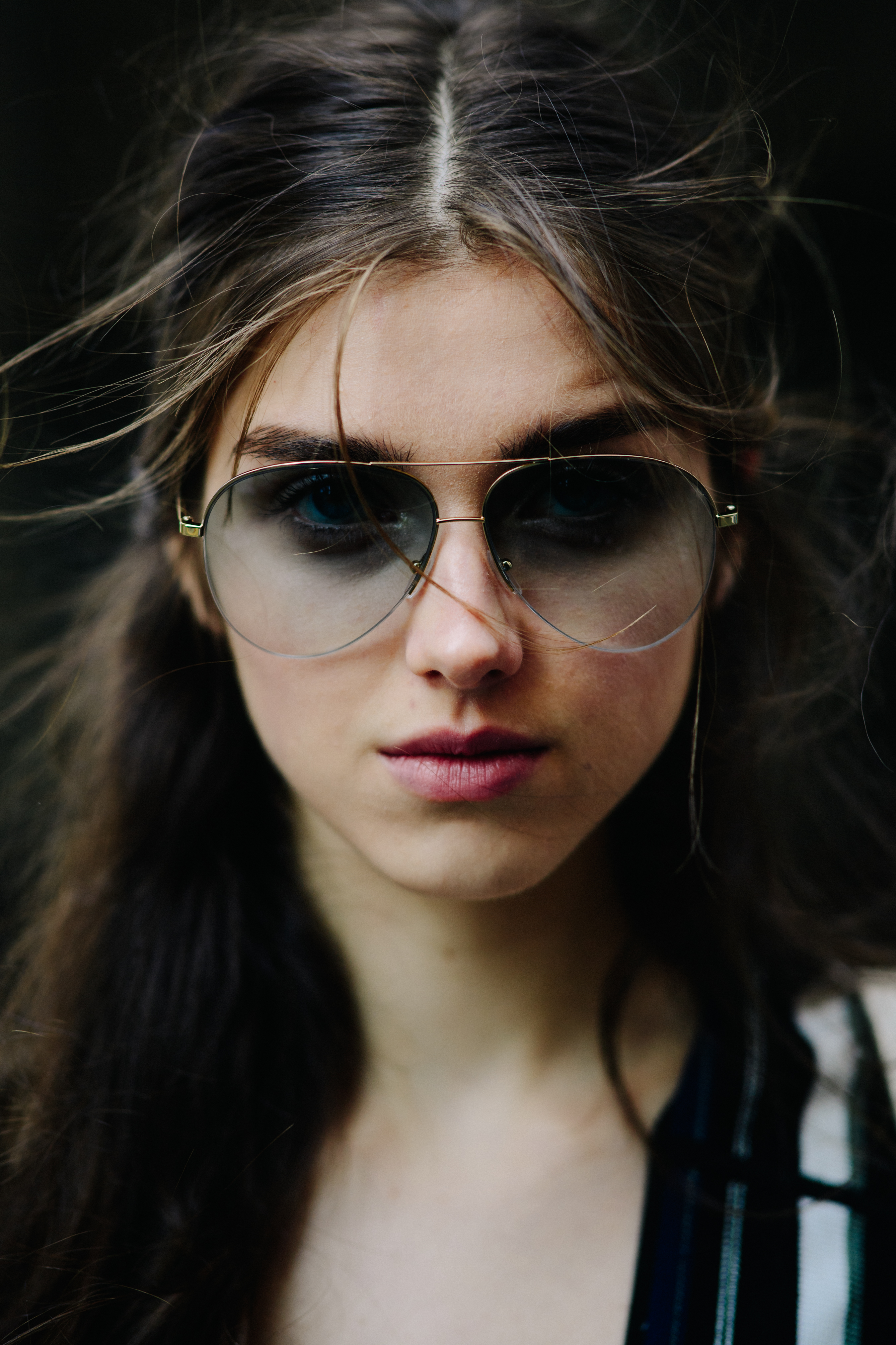 Portrait of a model after a show