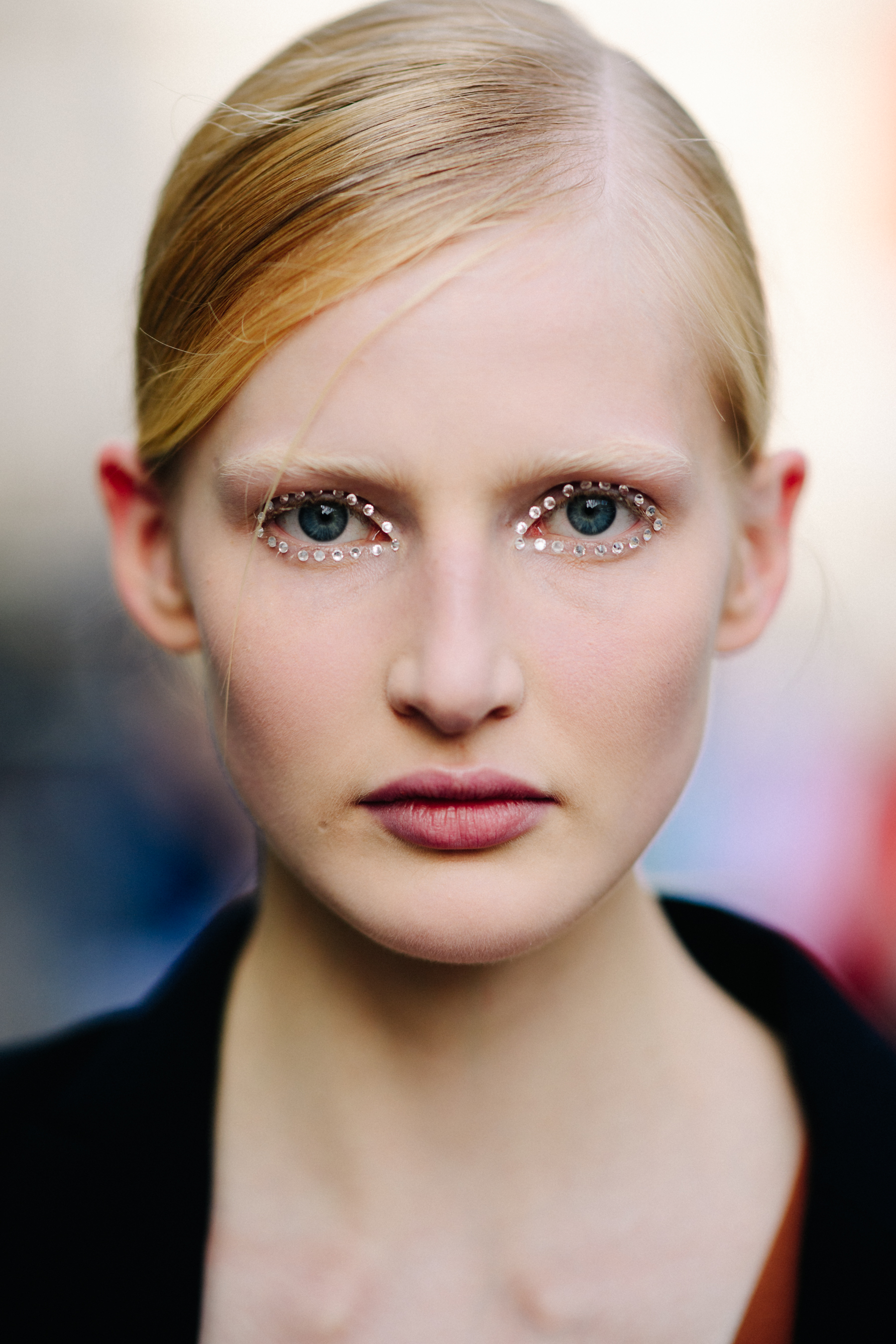 Portrait of a model after a show