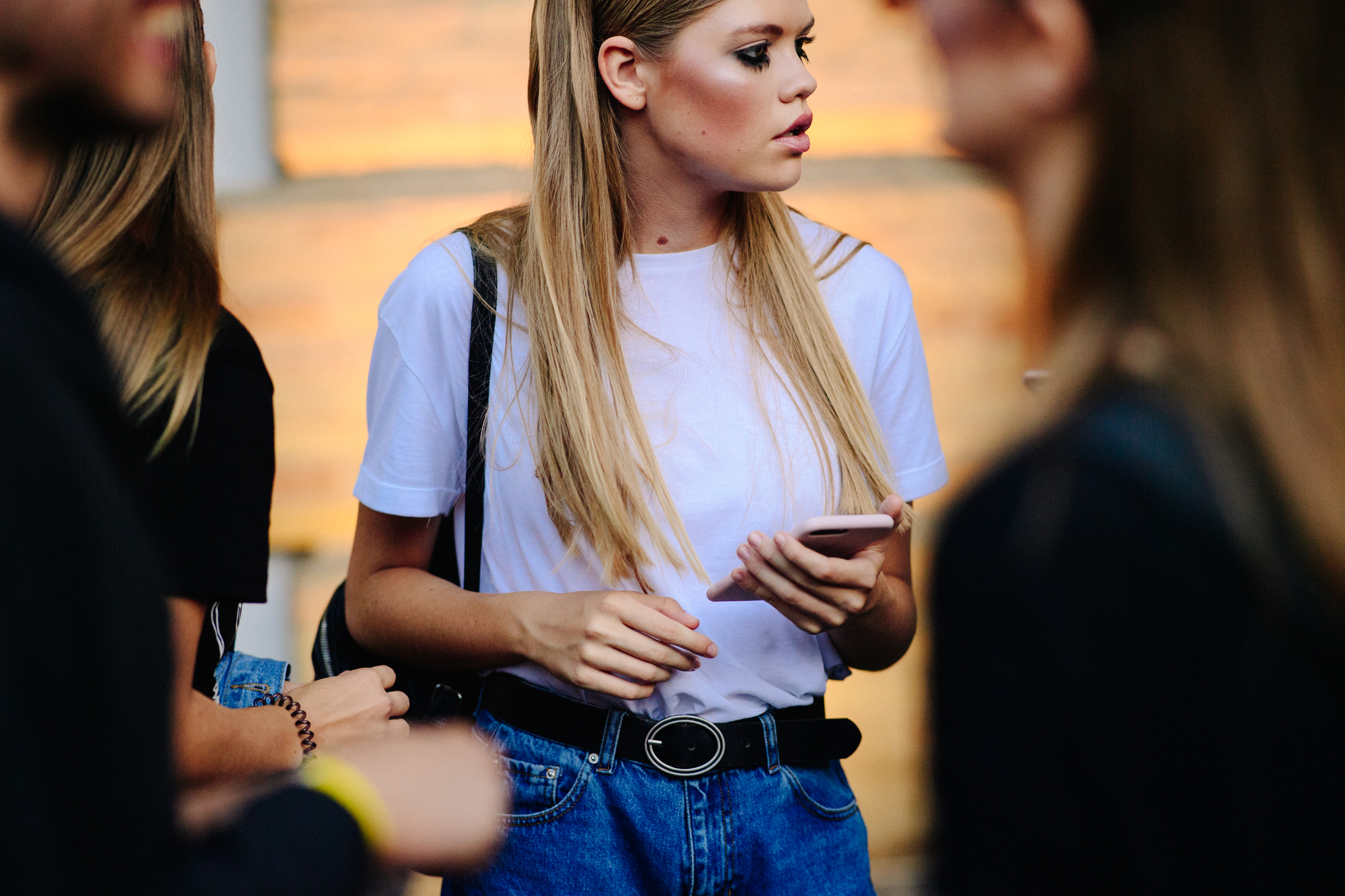 Ukrainian model after a show
