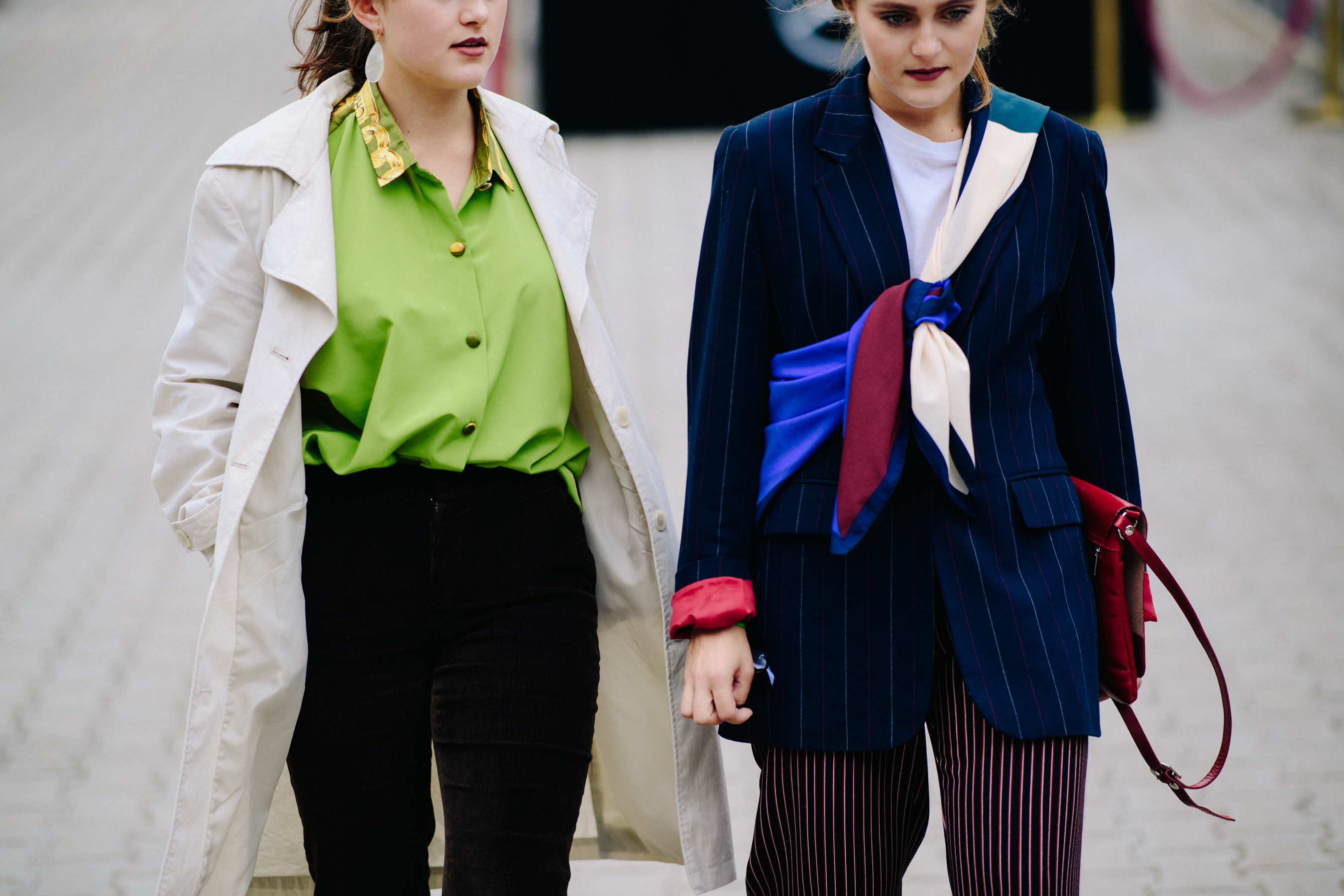 Two women before a show