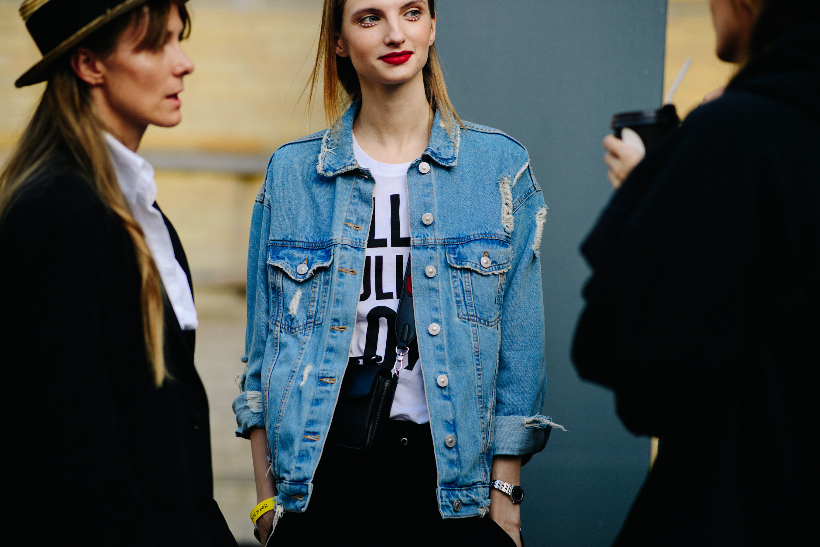 Ukrainian model after a show