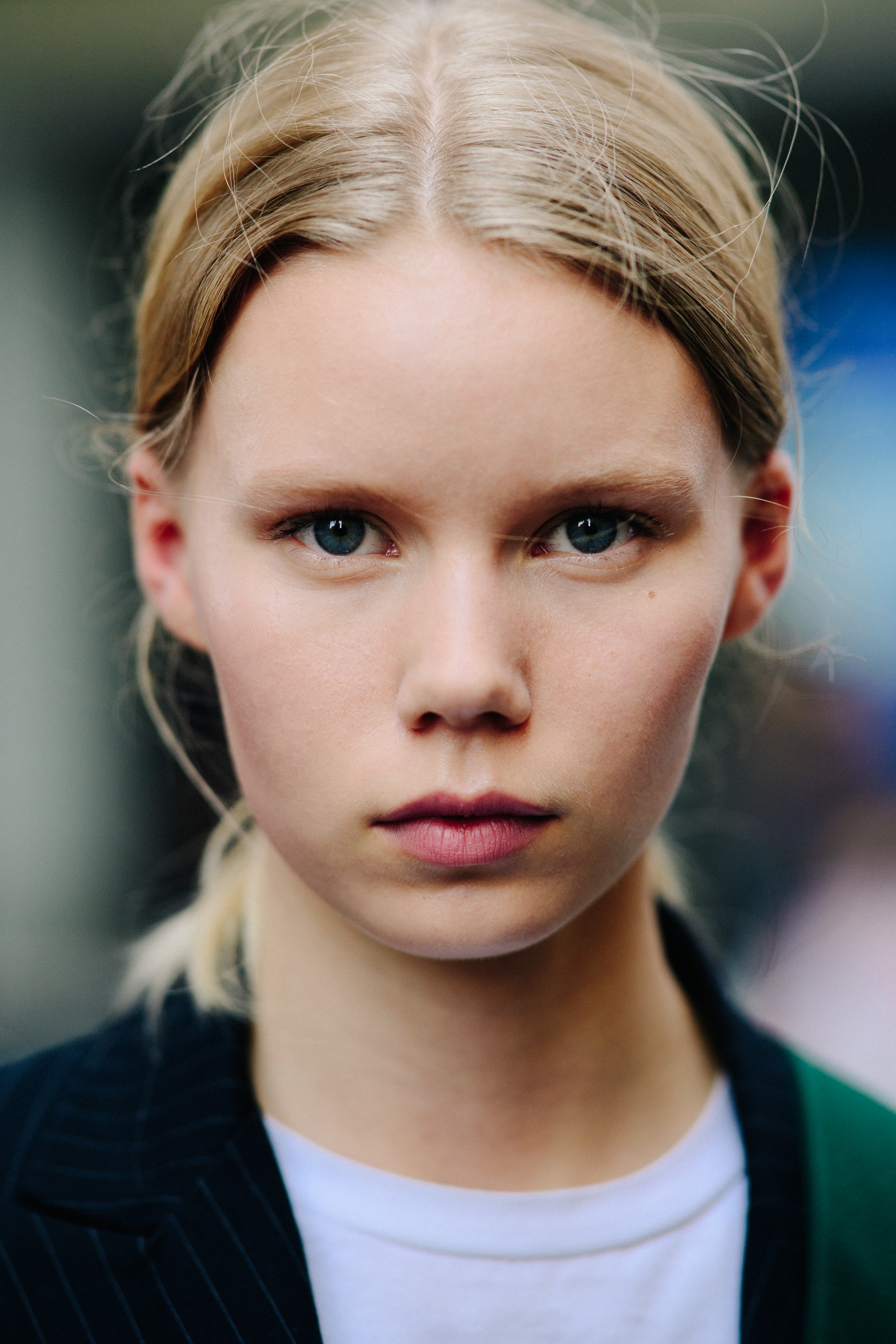 Portrait of a model after a show