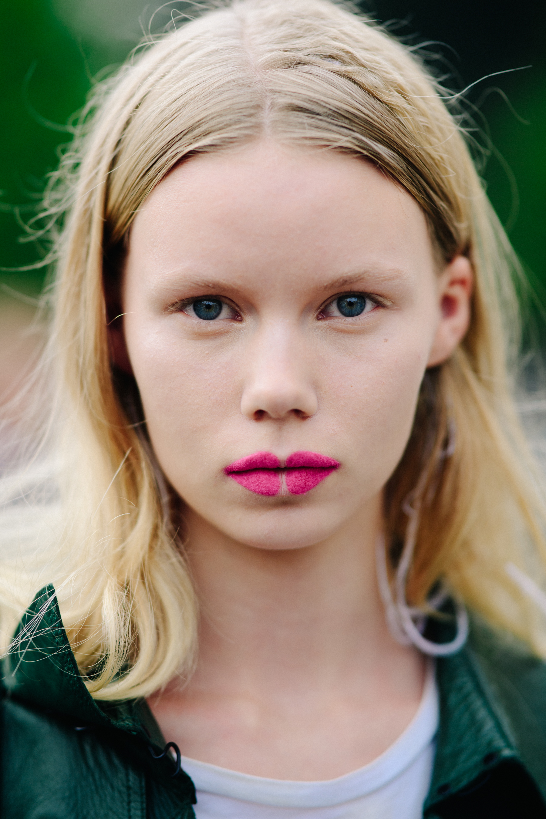 Portrait of a model after a show