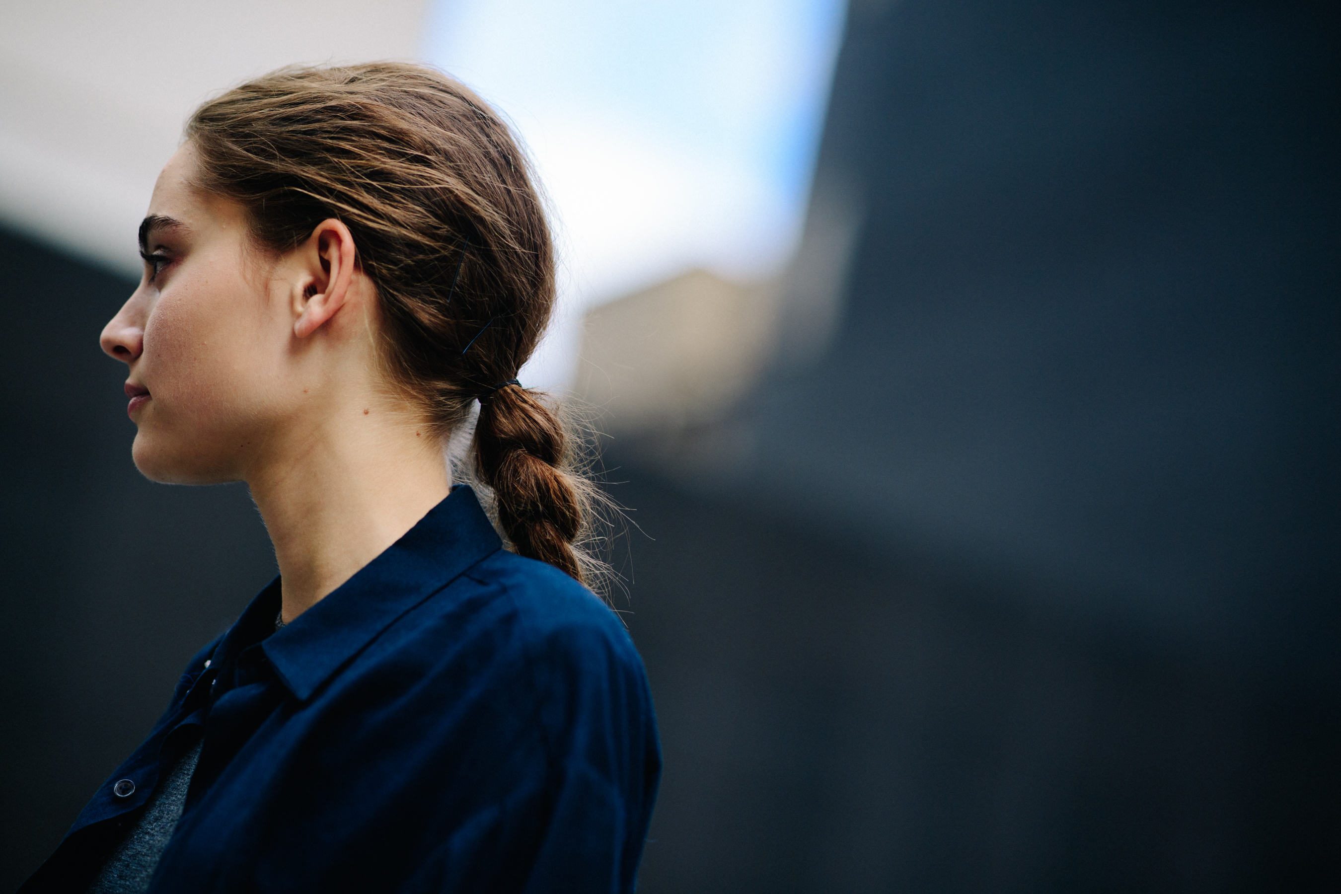 Dutch model with braided hair