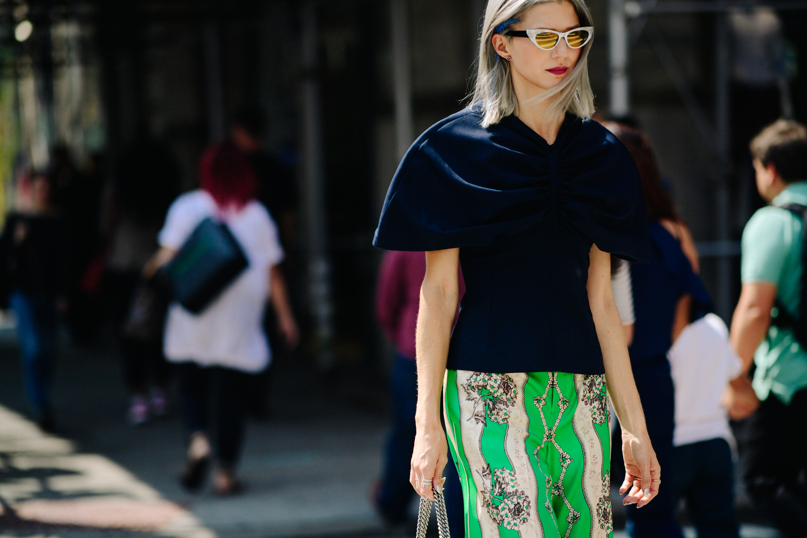 Woman wearing reading glasses