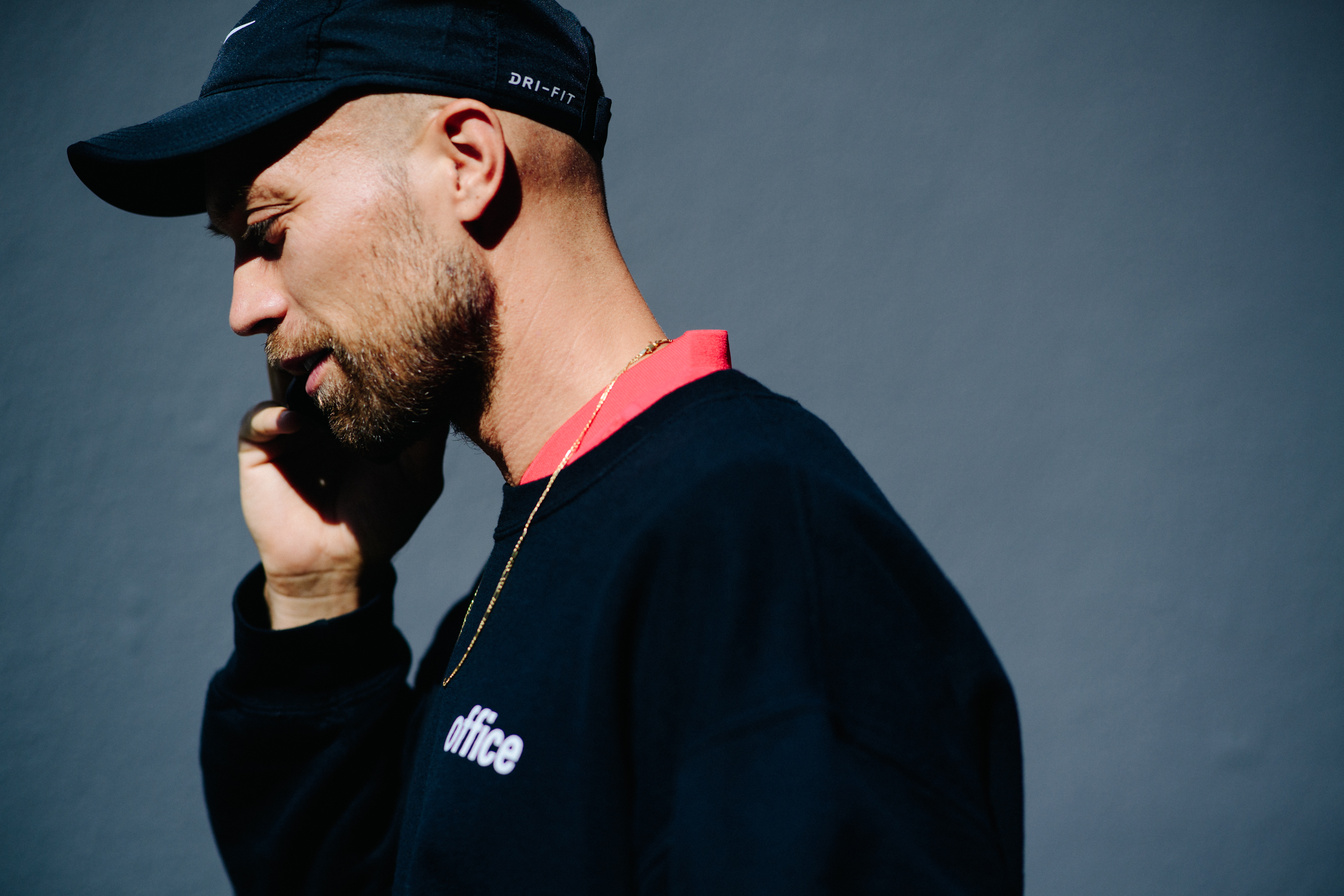 Office magazine editor wearing Nike x Off-White