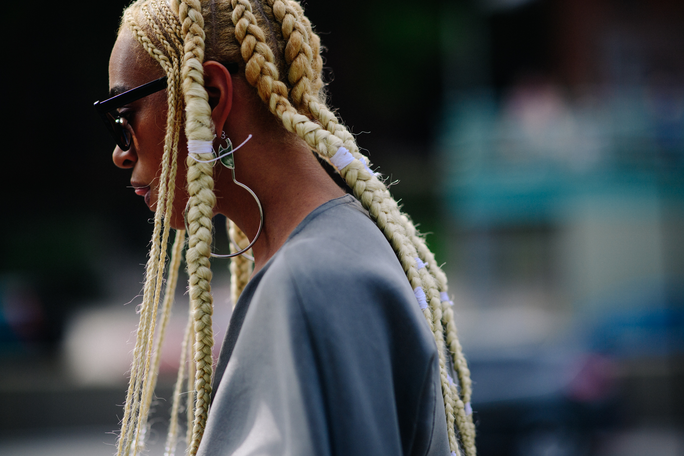 American singer and artist with braided hair