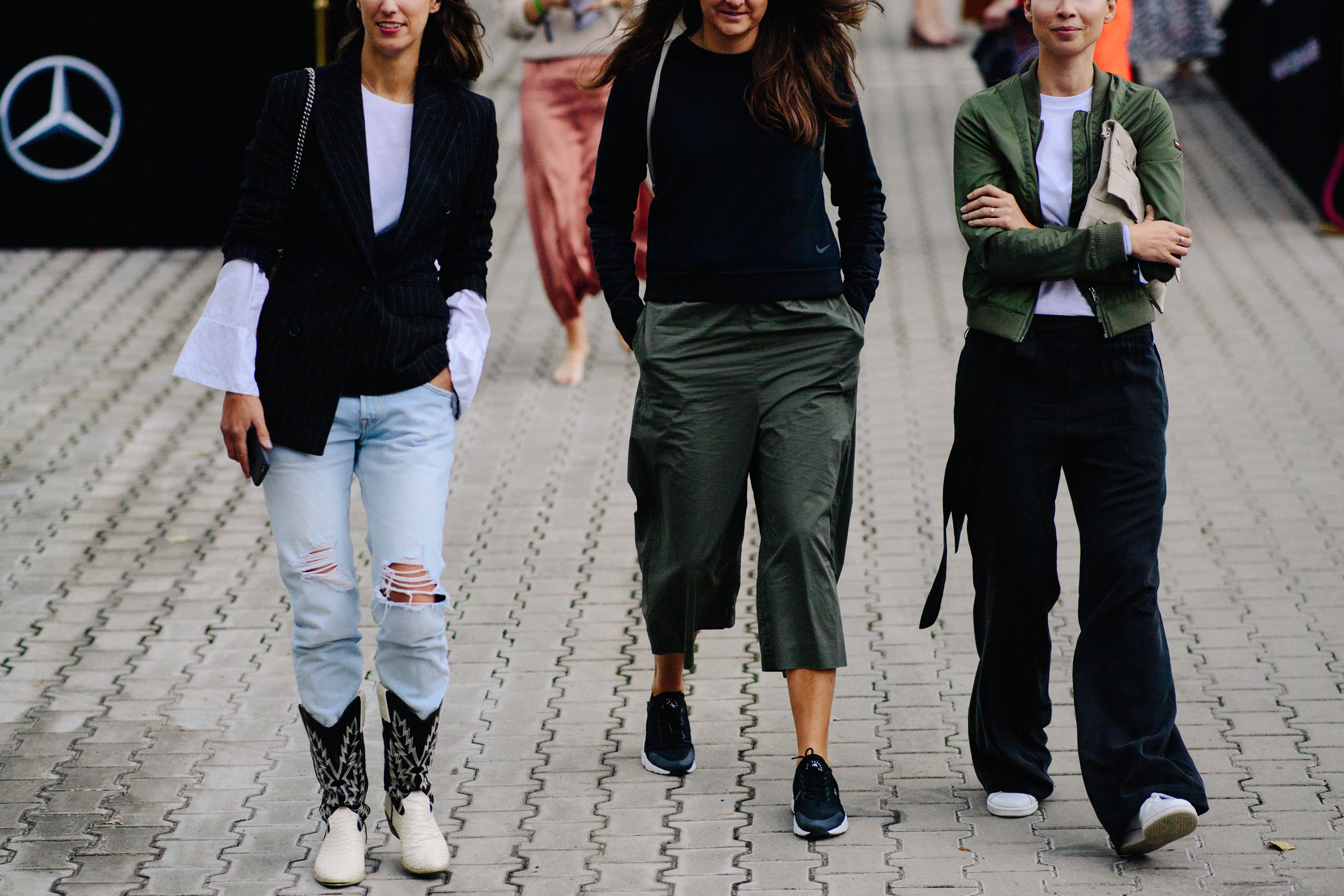 Group of women before a show