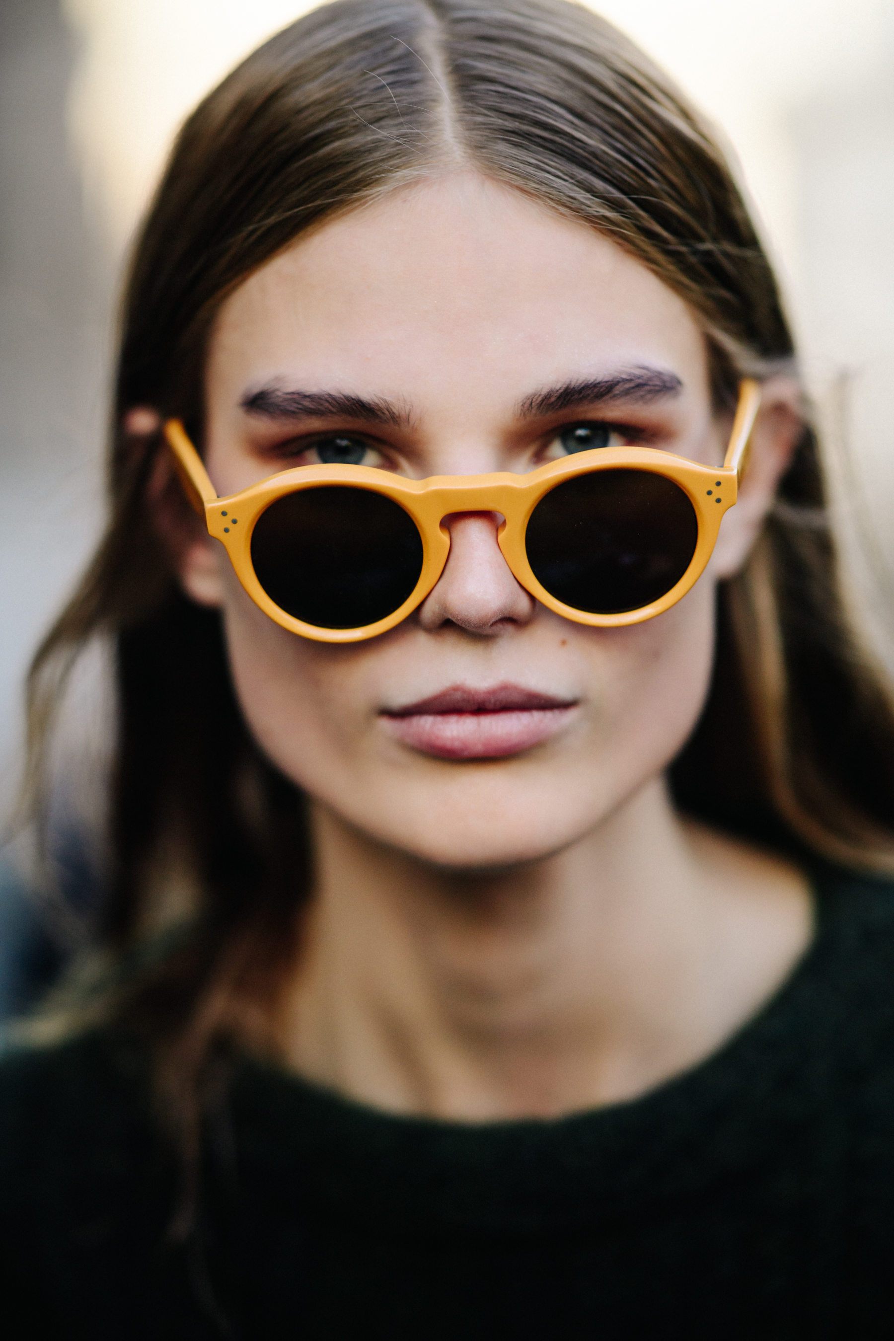 Portrait of a model after a show