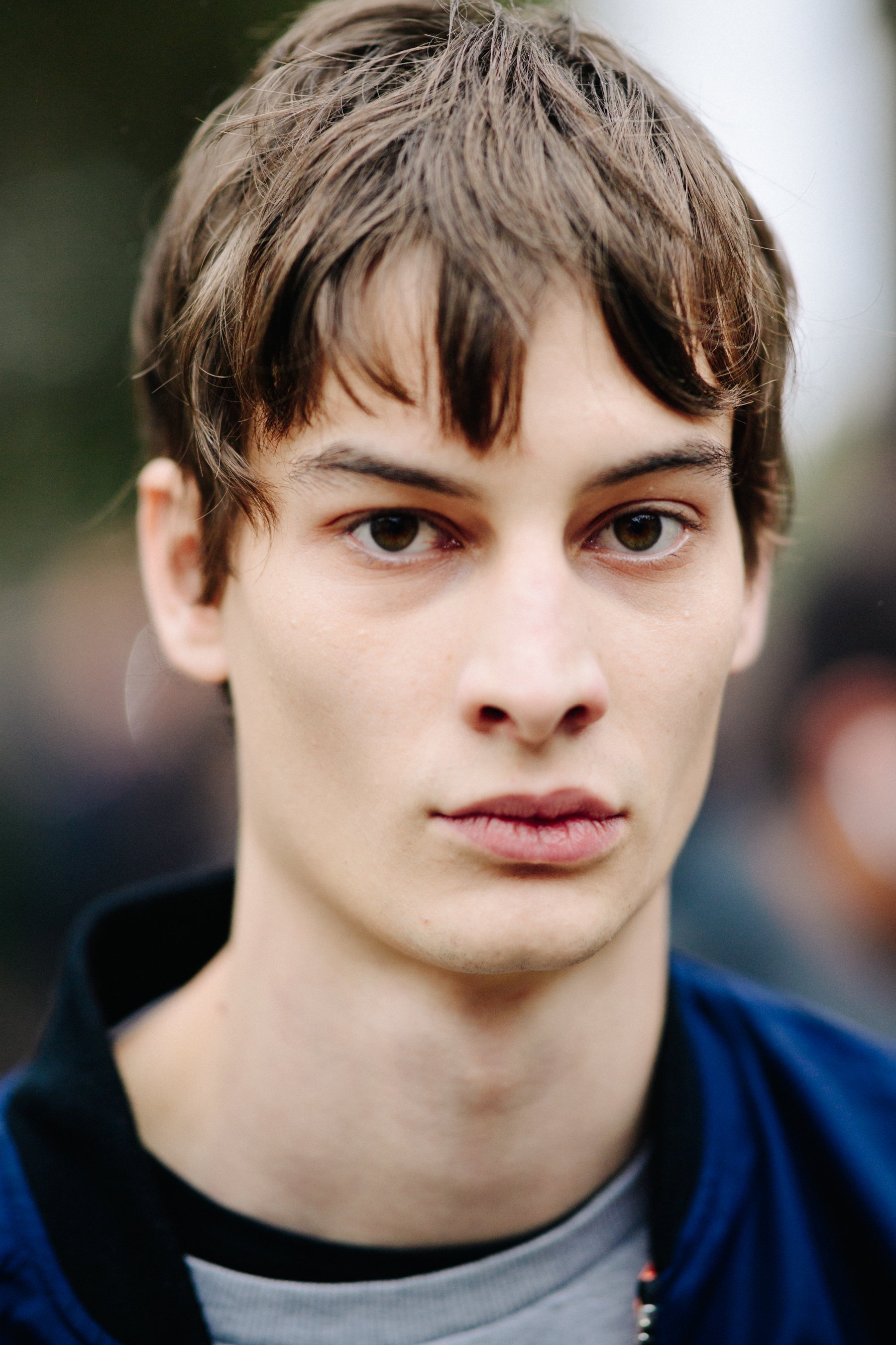Portrait of a model after a show