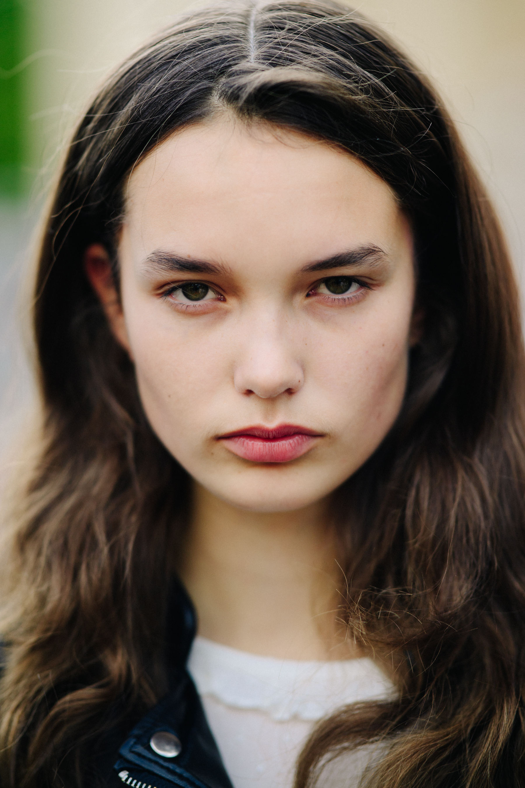 Portrait of a model after a show